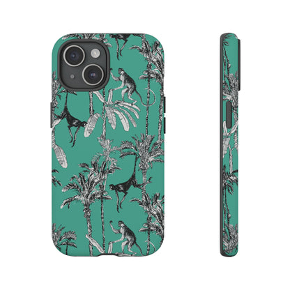 Monkey Business | Retro Tropical Palms Case