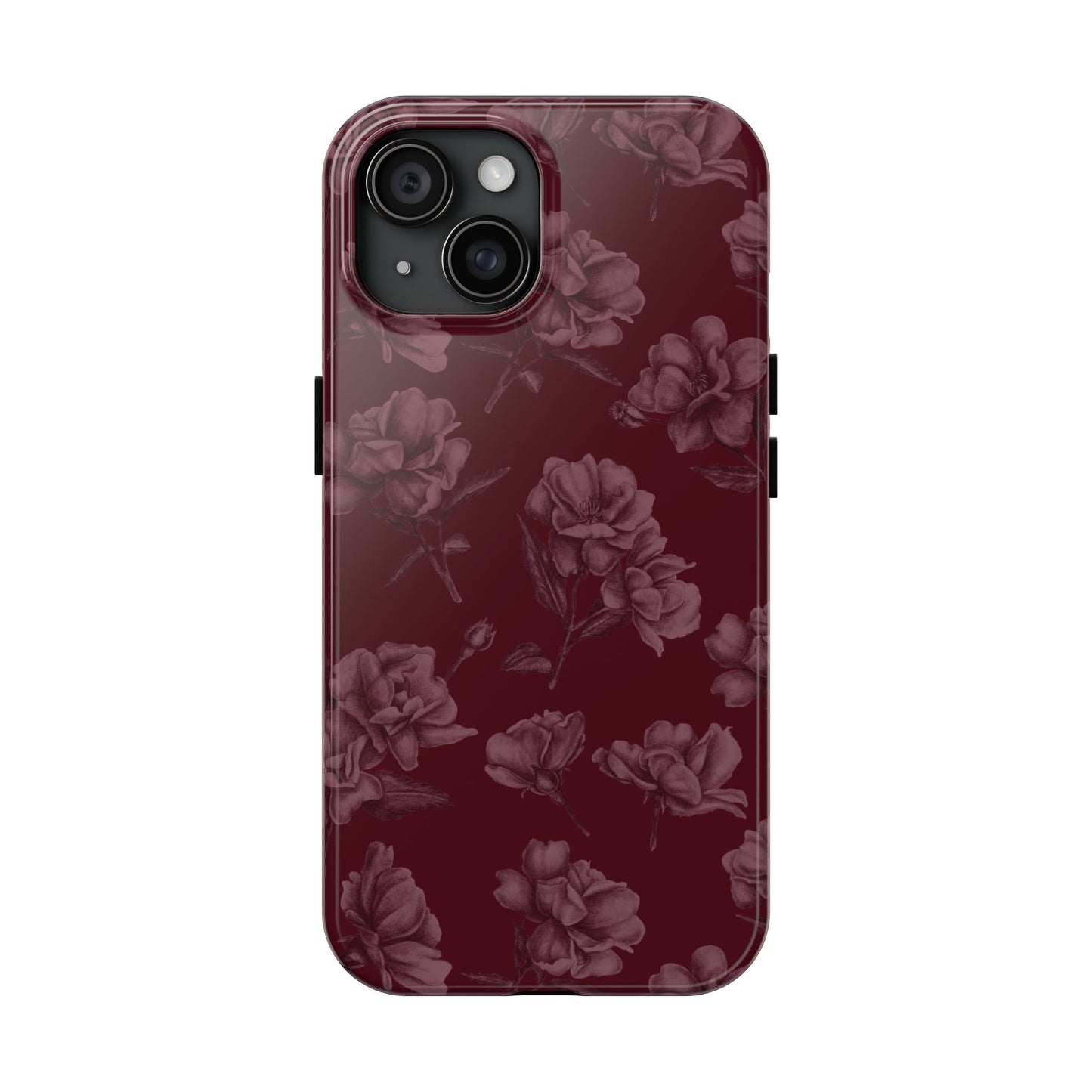 Femme Fatale | Coque iPhone à motif floral foncé