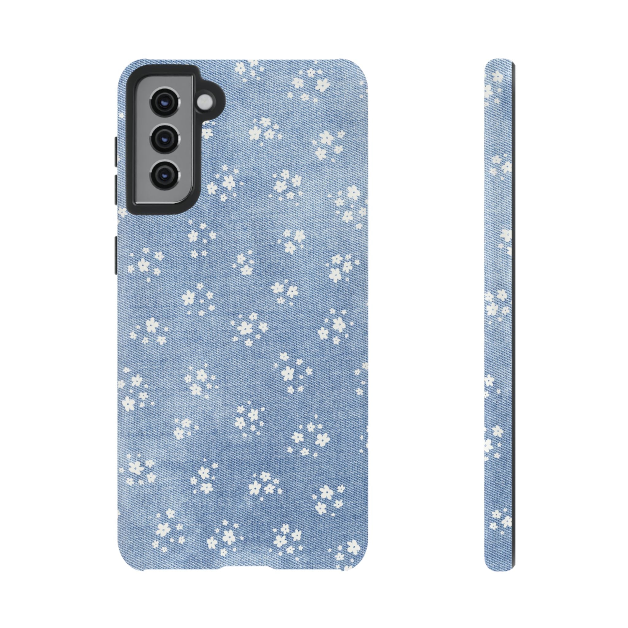 Denim Daisy Phone Case