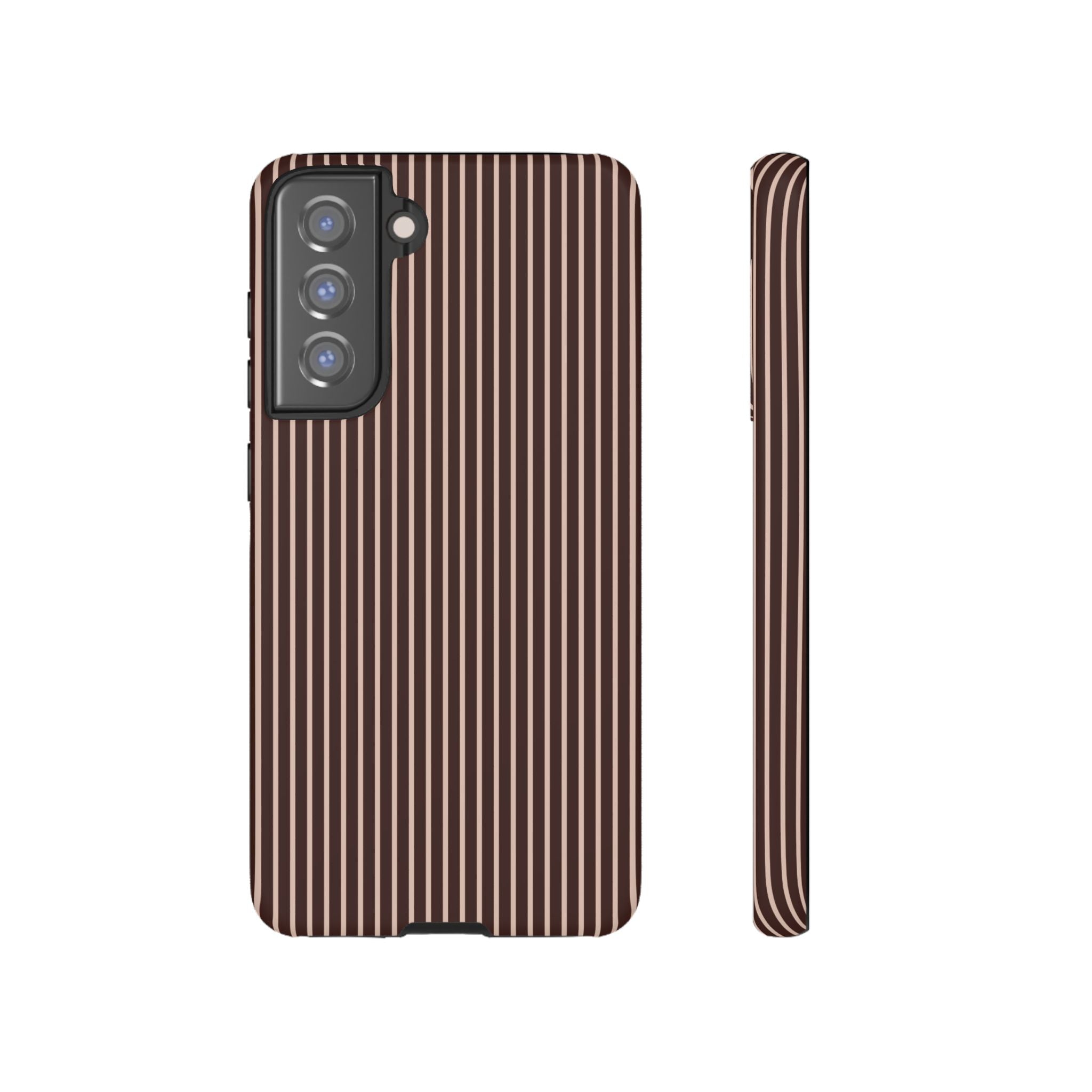 Cocoa Stripe Phone Case