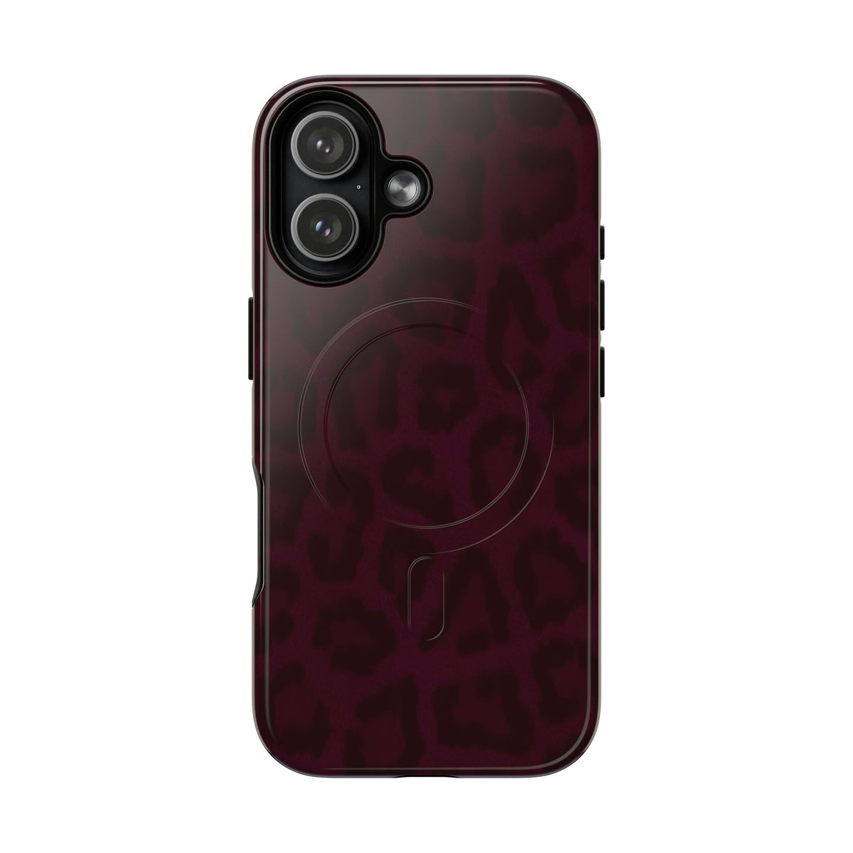 Black Cherry | Burgundy Leopard MagSafe Case