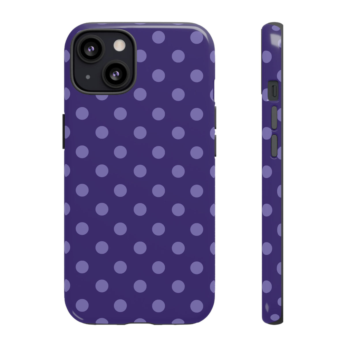 Plum Pop | Polka Dot iPhone Case