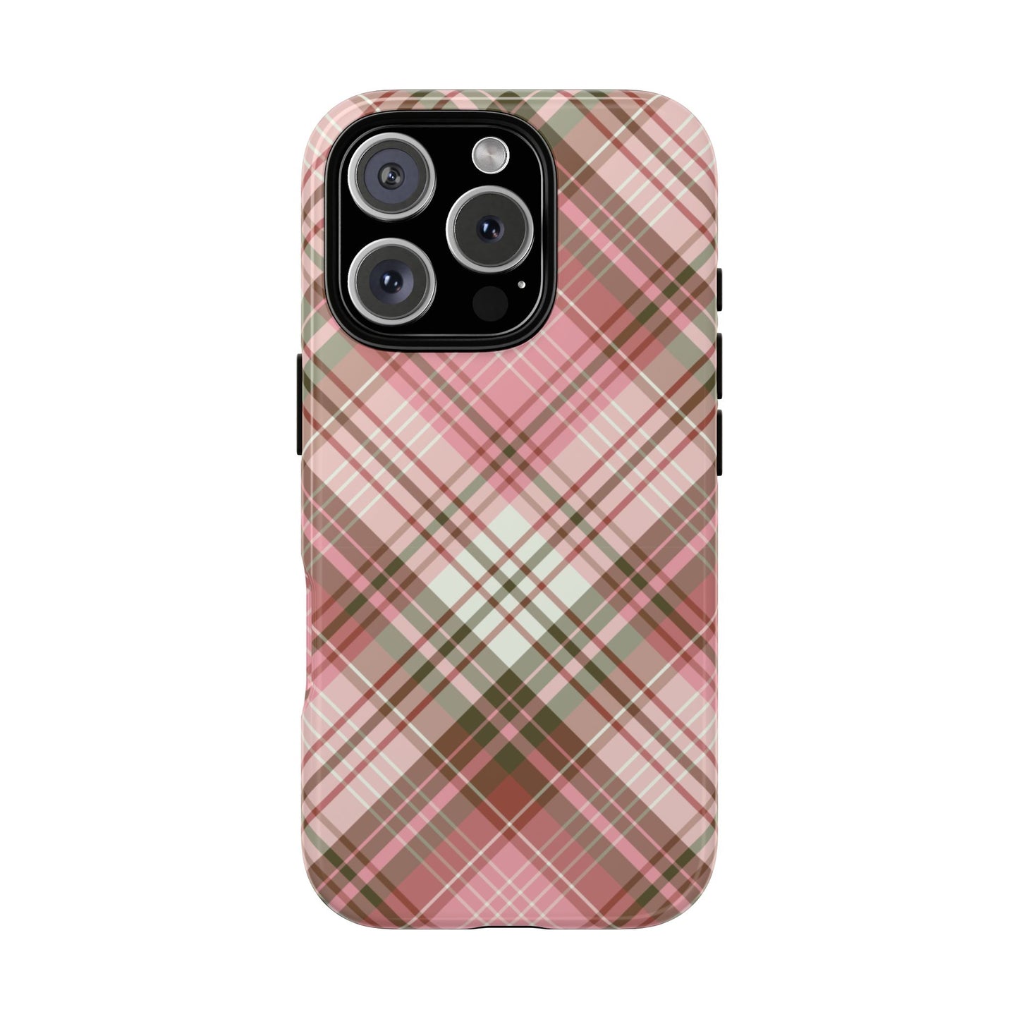 Posh | Preppy Pink Plaid iPhone Case