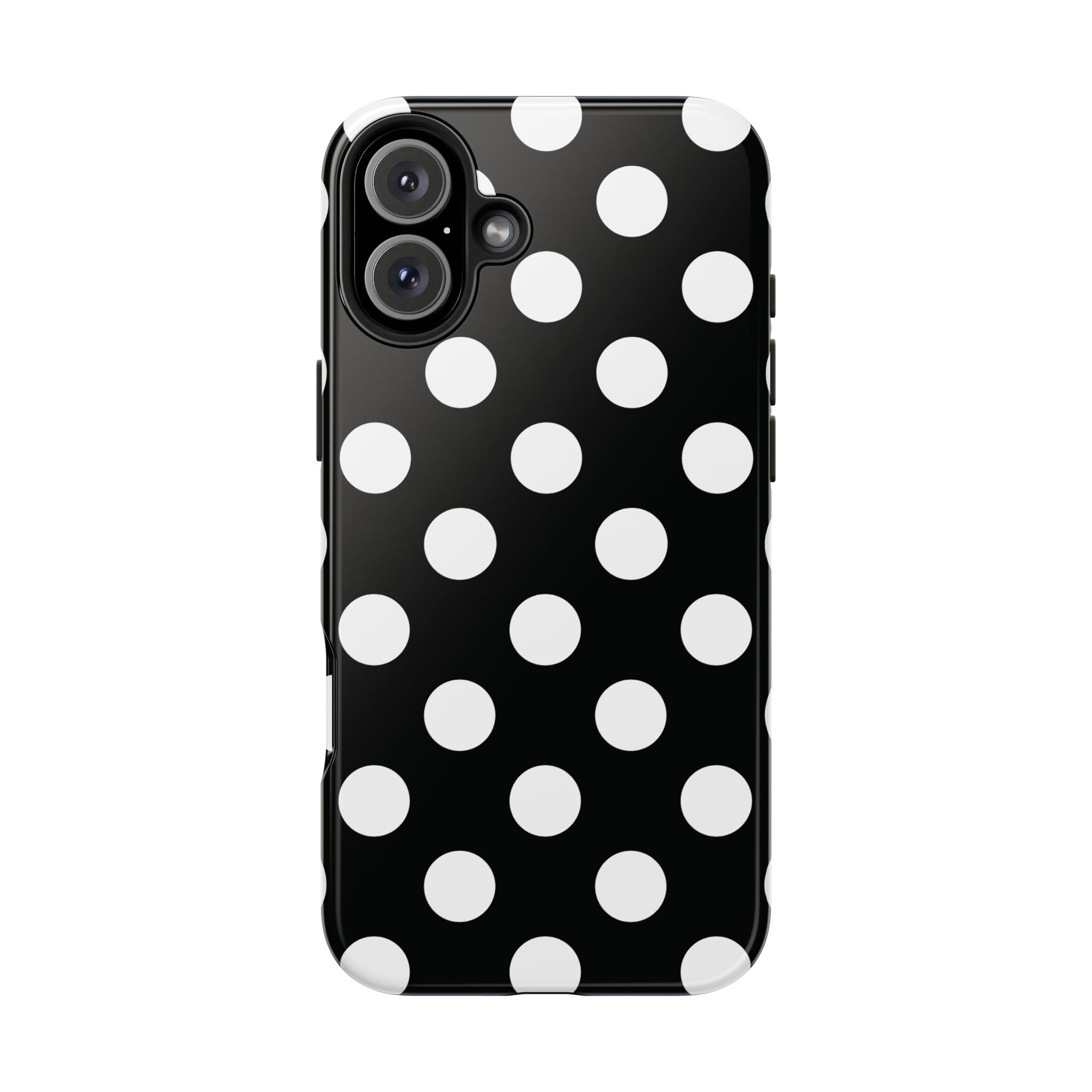 Polka Dots Black & White iPhone Case