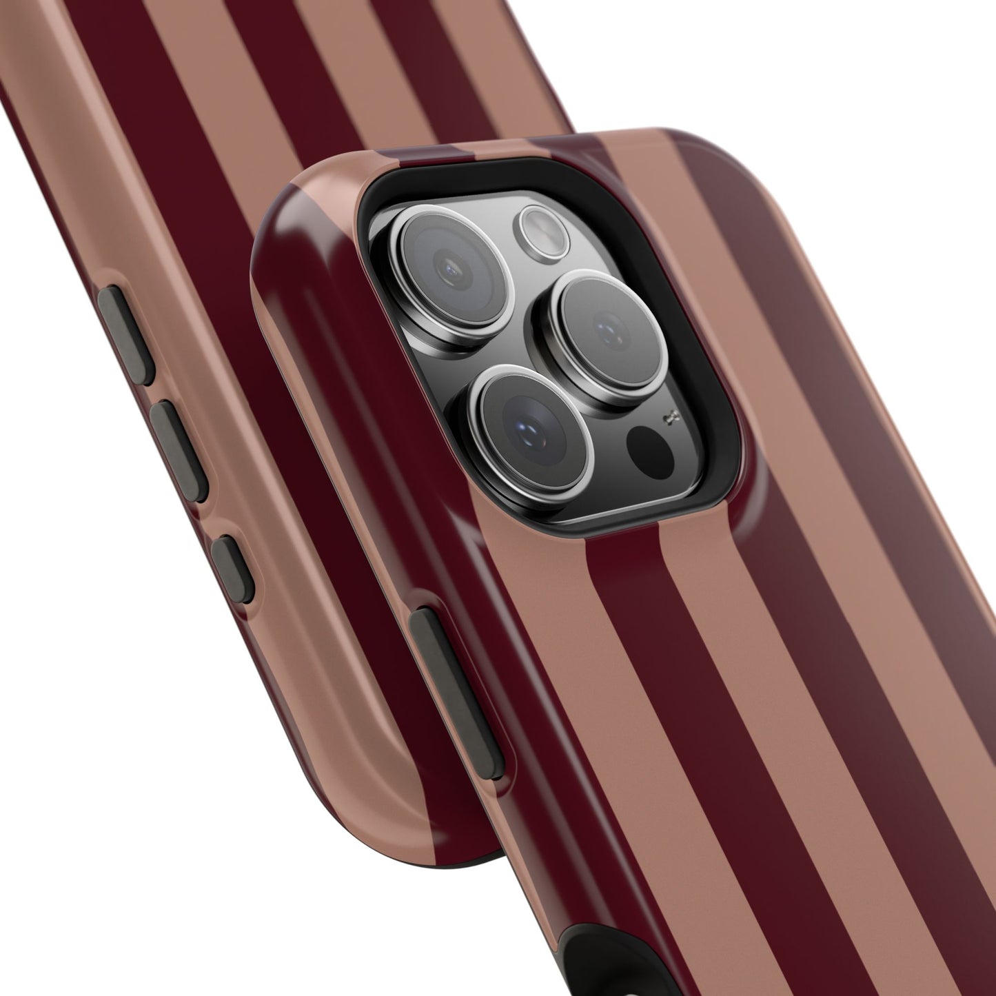 Tribeca | Burgundy Striped iPhone Case