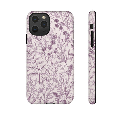 Plum Botanical Garden | Purple Floral Case