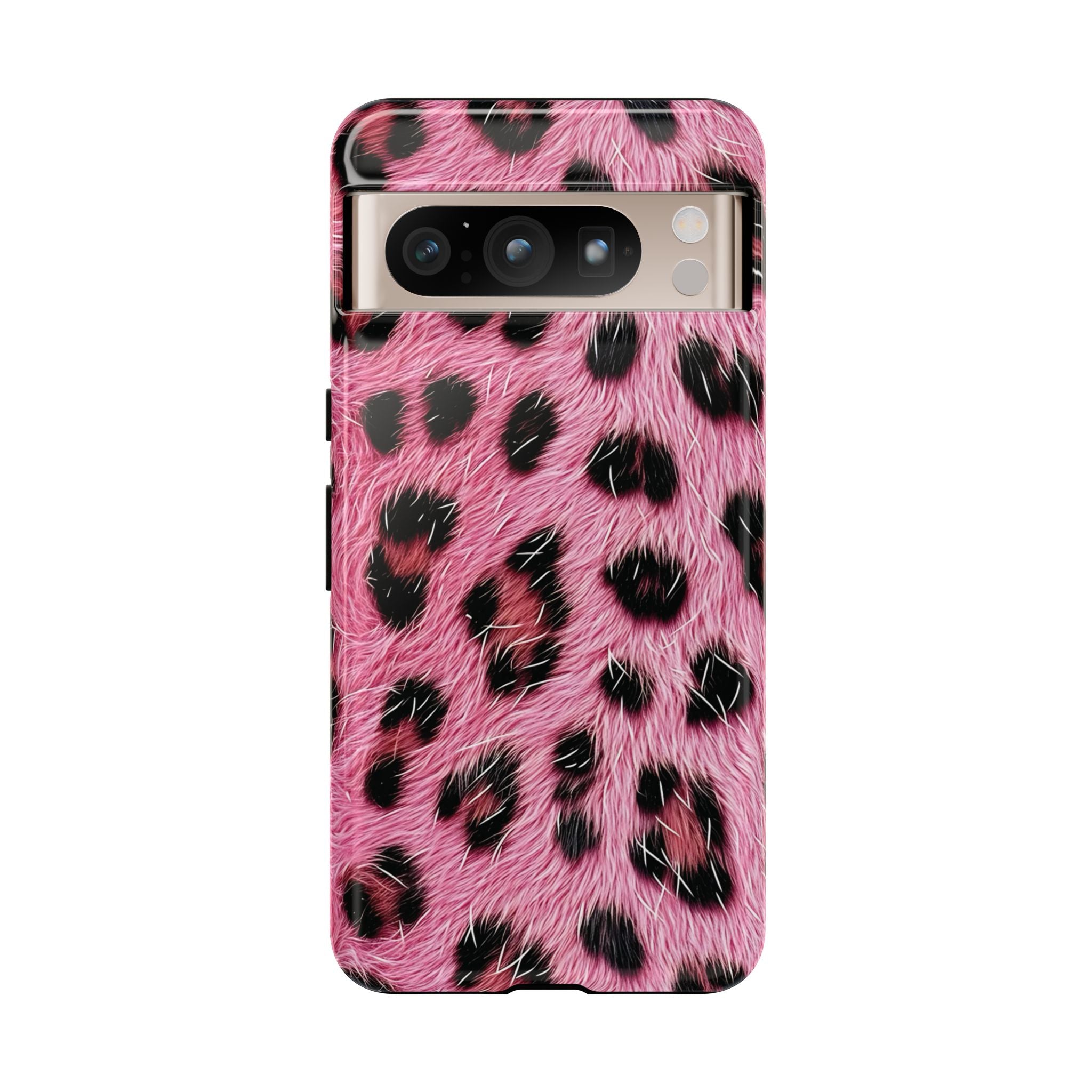 Party Animal Pink Leopard Pixel Case