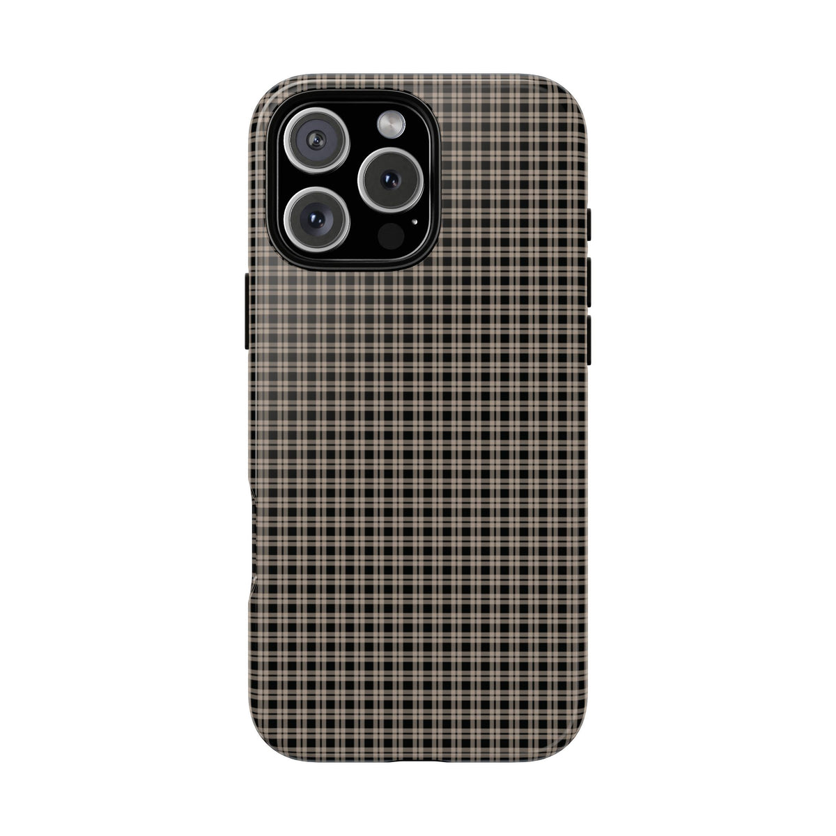 Boyfriend Flannel | Neutral Plaid iPhone Case