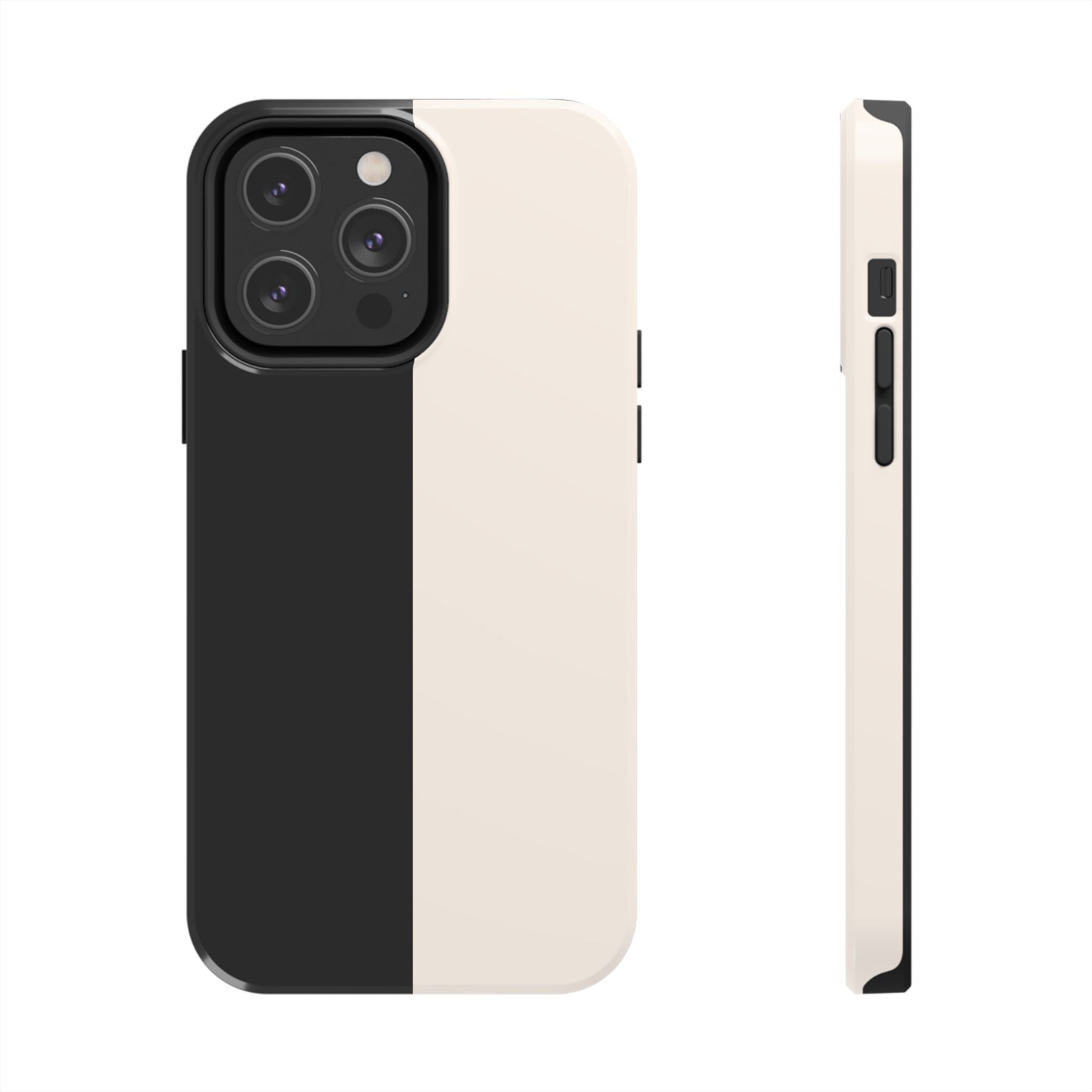 Split Decision Black & White iPhone Case