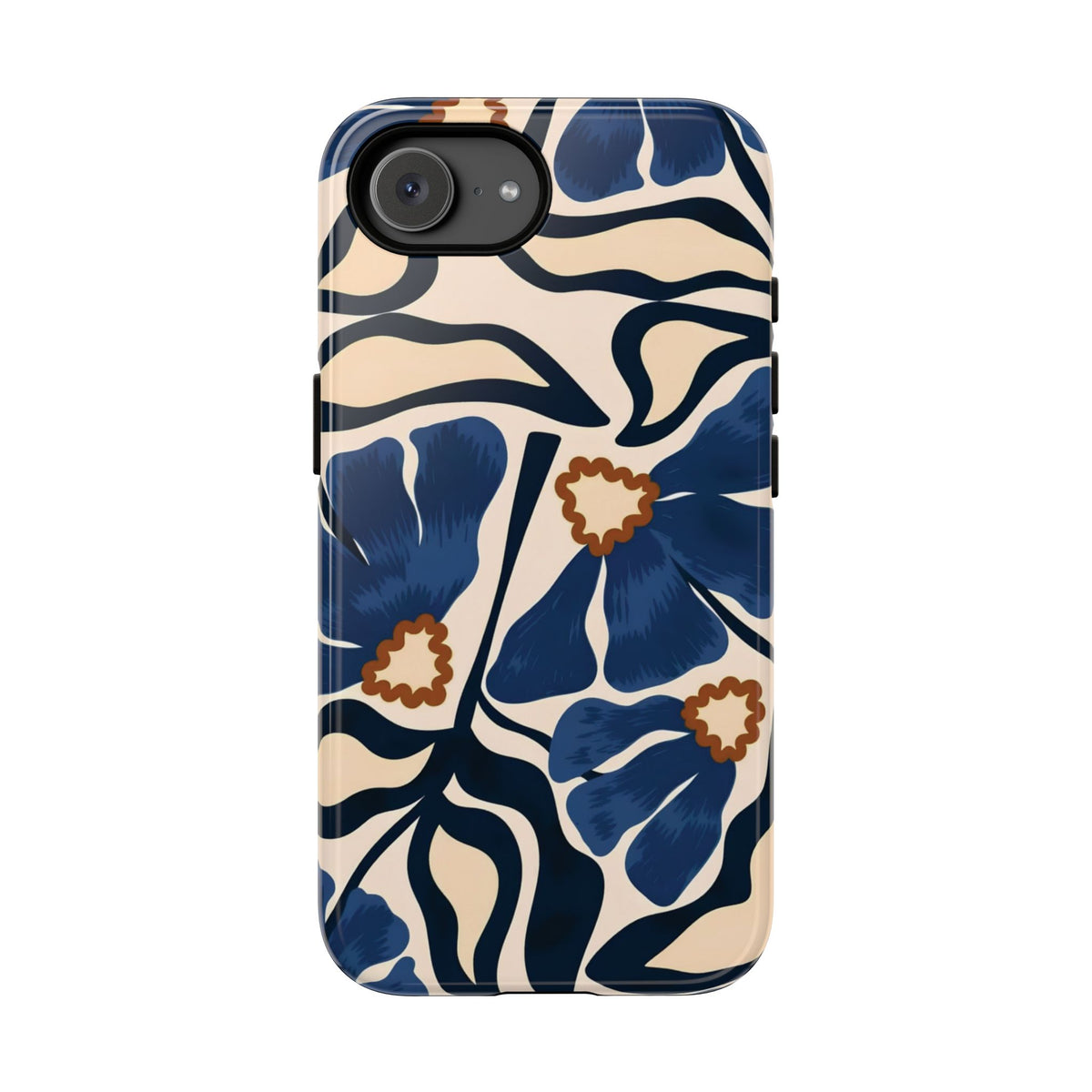 Blue Note | Painted Floral iPhone Case