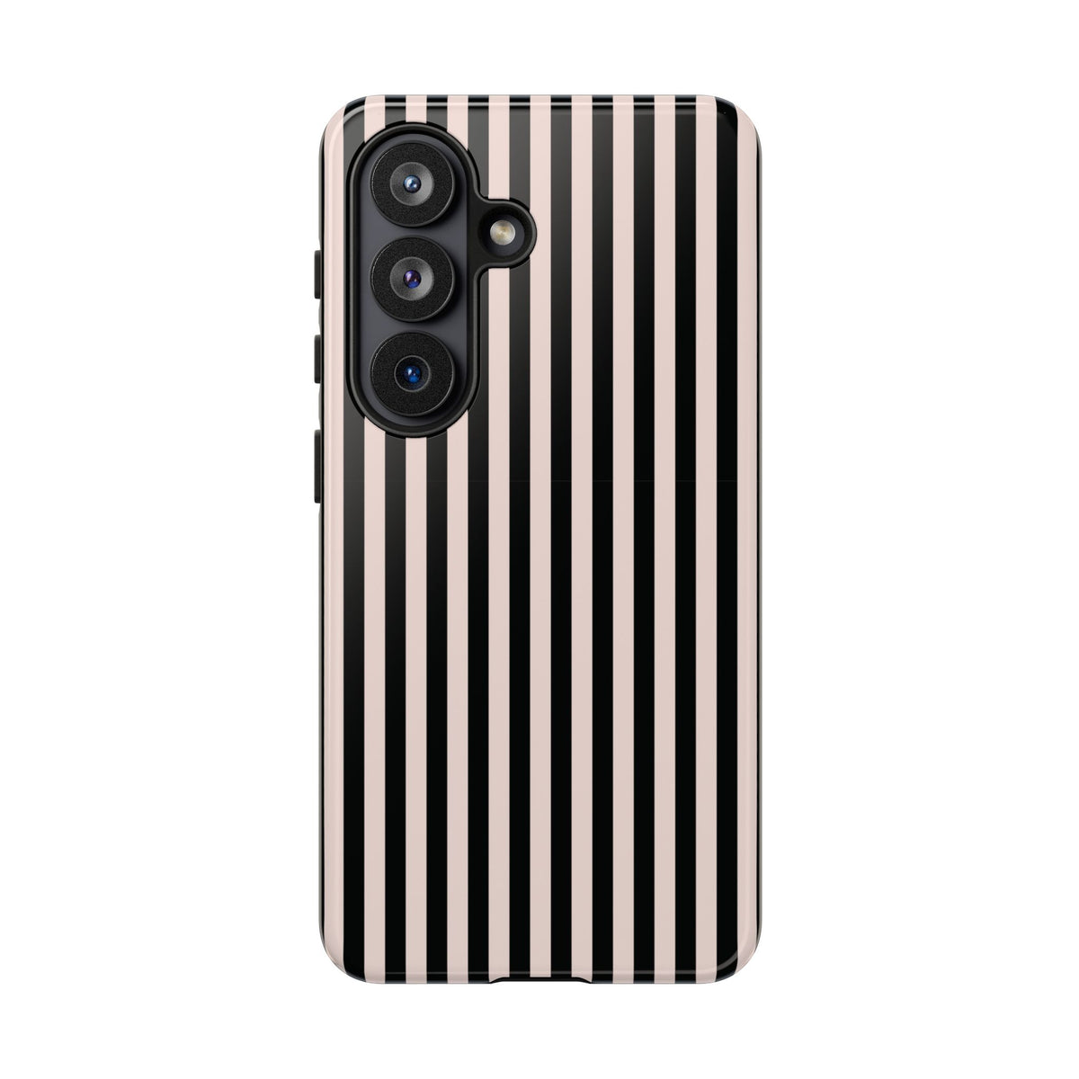 Stripe Tease | Pink & Black Striped Galaxy Case