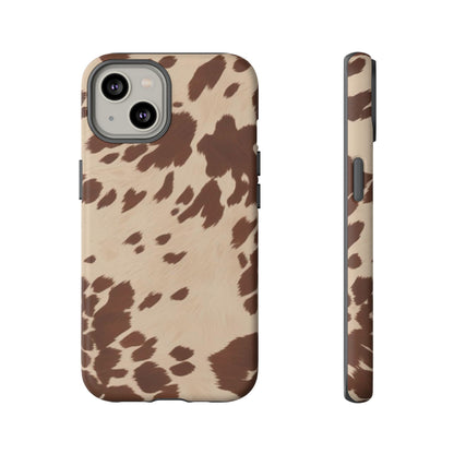 Rodeo Girl | Brown Cow Print Case