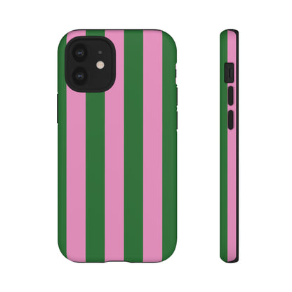 Retro Stripe | Pink & Green Y2K Case