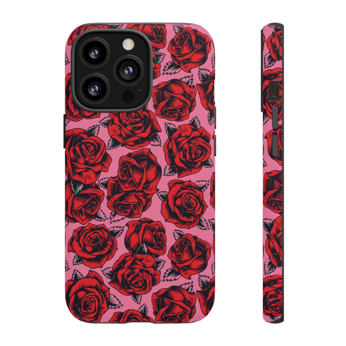 Love Story | Red & Pink Pop Art Rose Floral Case