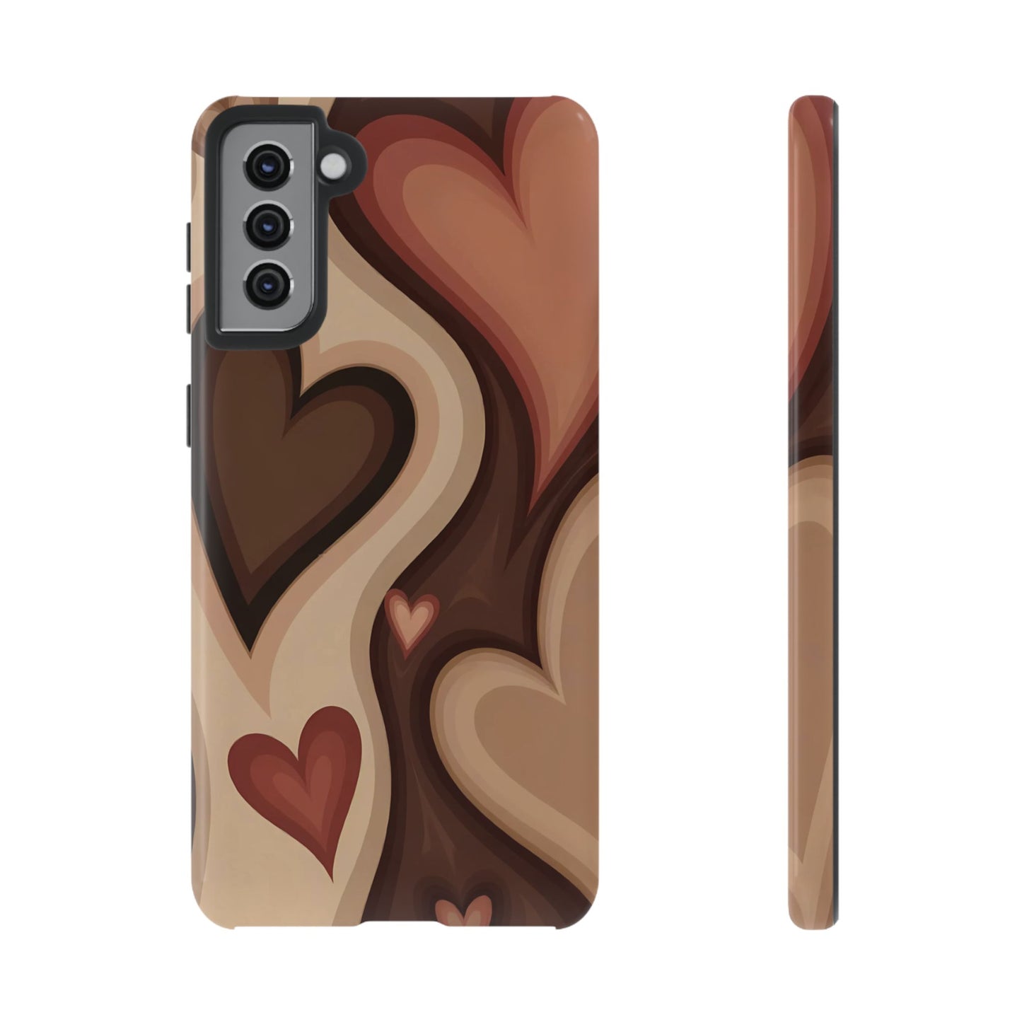 El ritmo está en el corazón | Funda Galaxy Retro Hearts