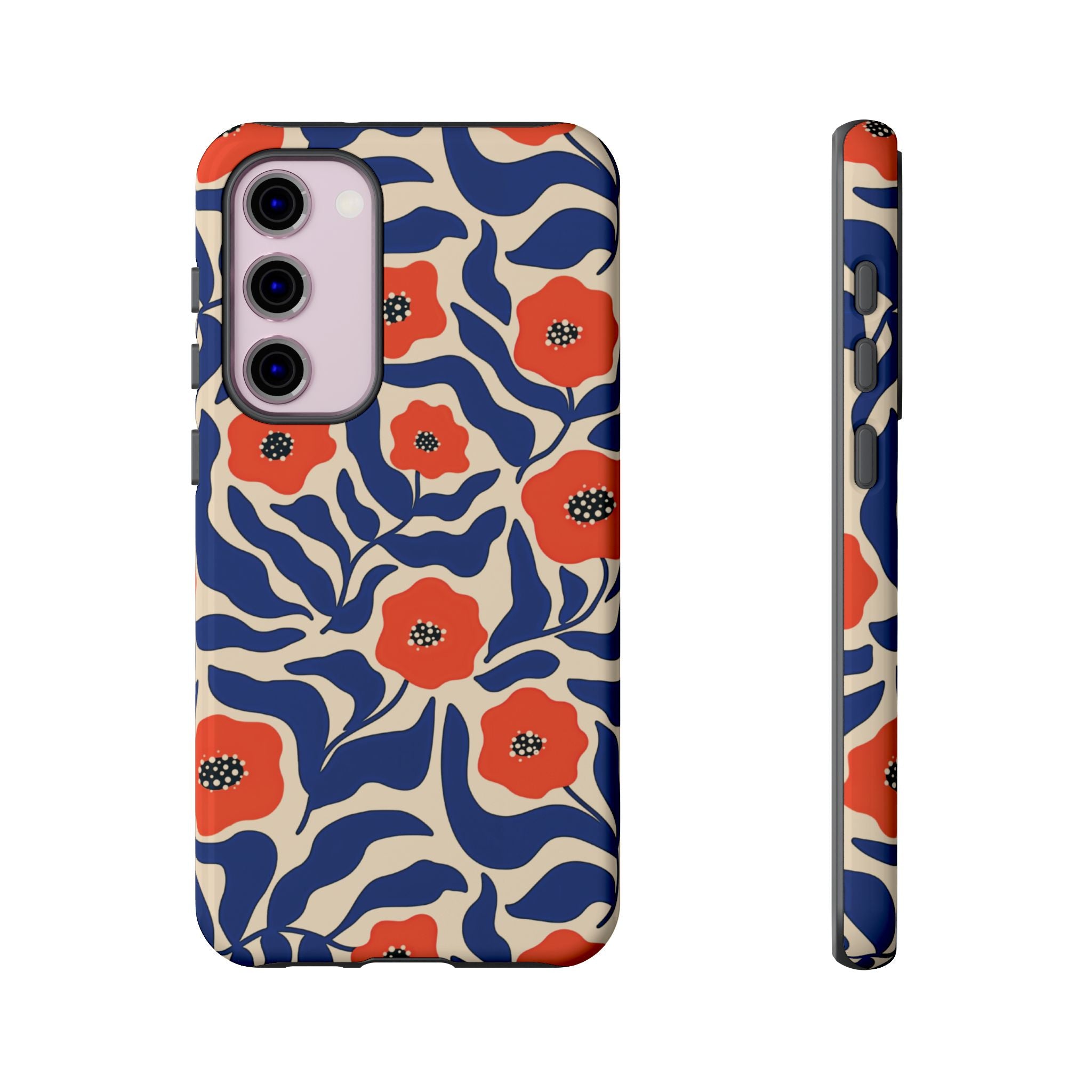 Indigo Poppy Phone Case