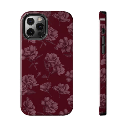 Femme Fatale | Coque iPhone à motif floral foncé