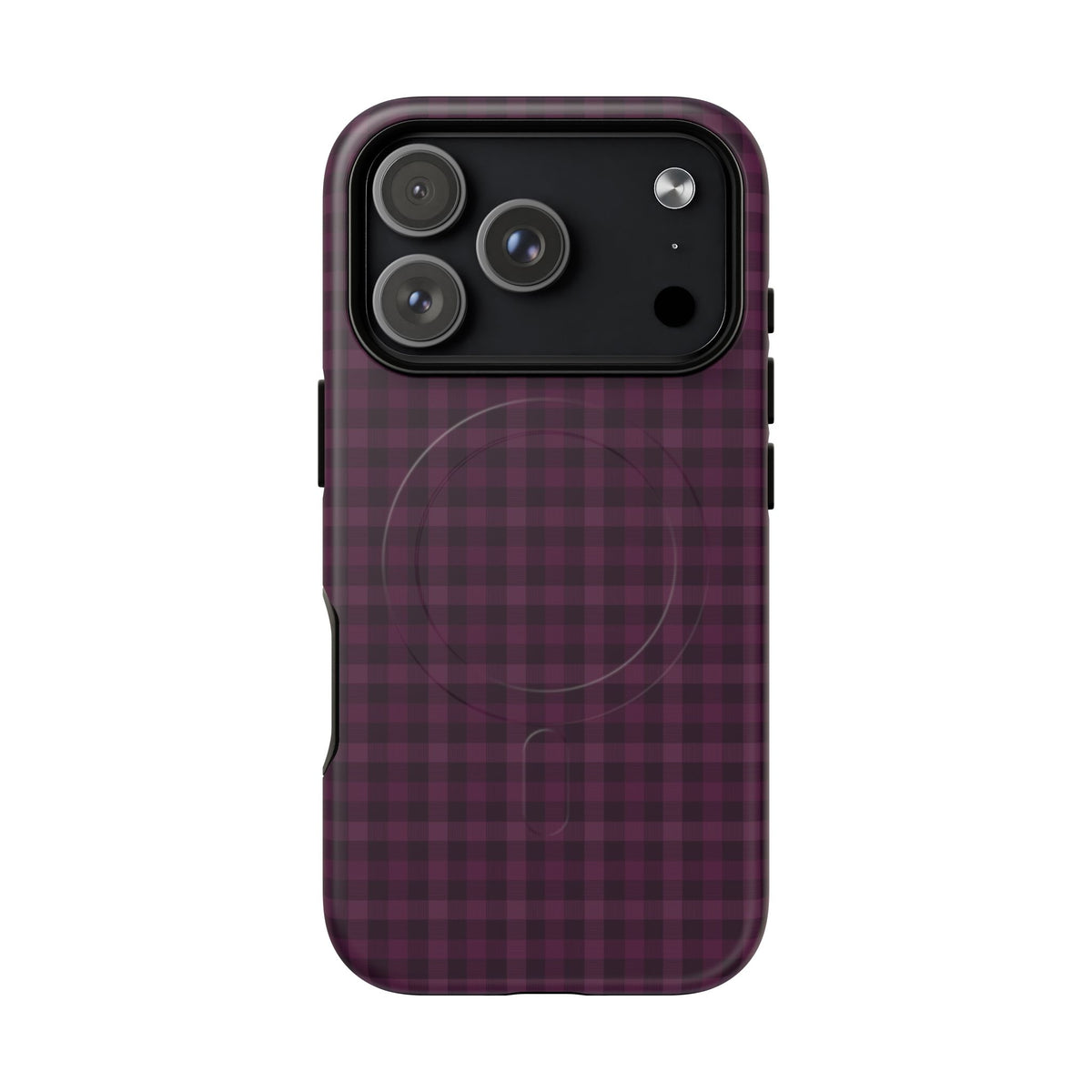 Plum Crush | Purple Plaid MagSafe Case