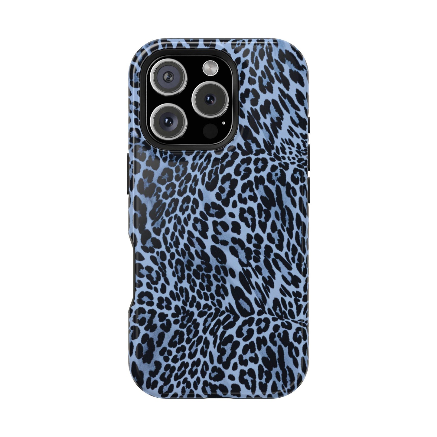 Into the Blue | Blue Leopard Print iPhone Case