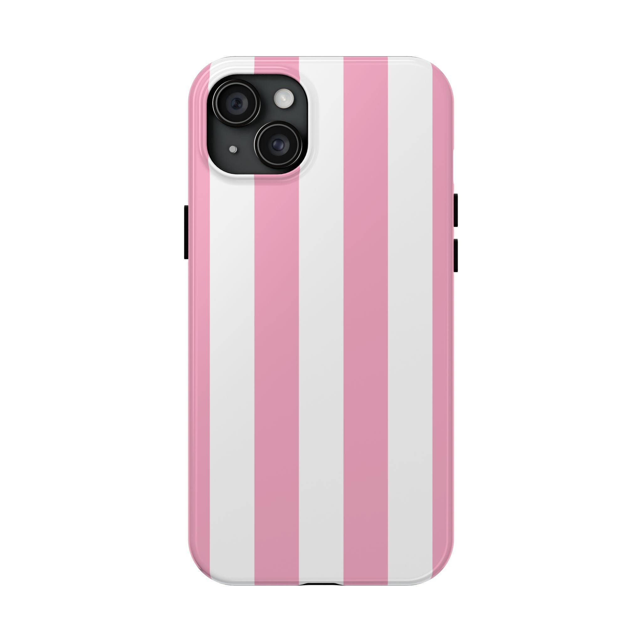 Pink Cabana Stripe iPhone Case