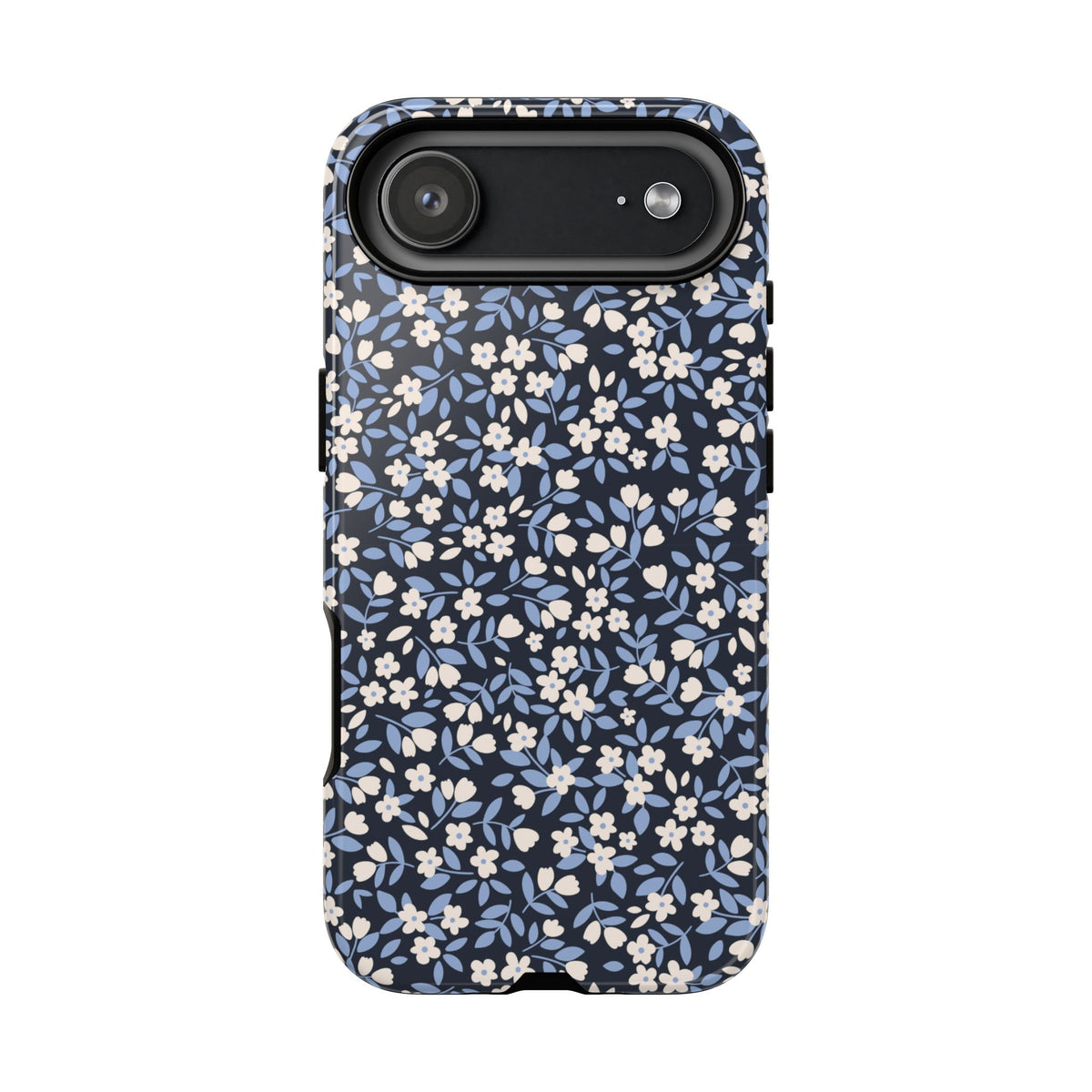 Ditsy Darling | Navy Blue Floral iPhone Case