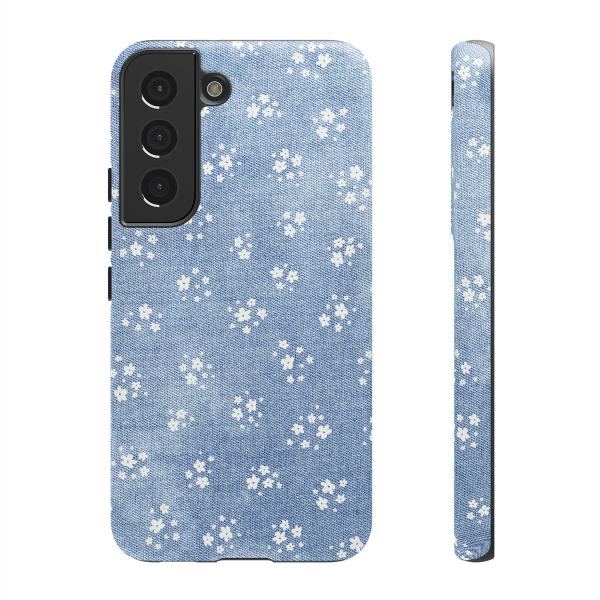 Denim Daisy Phone Case