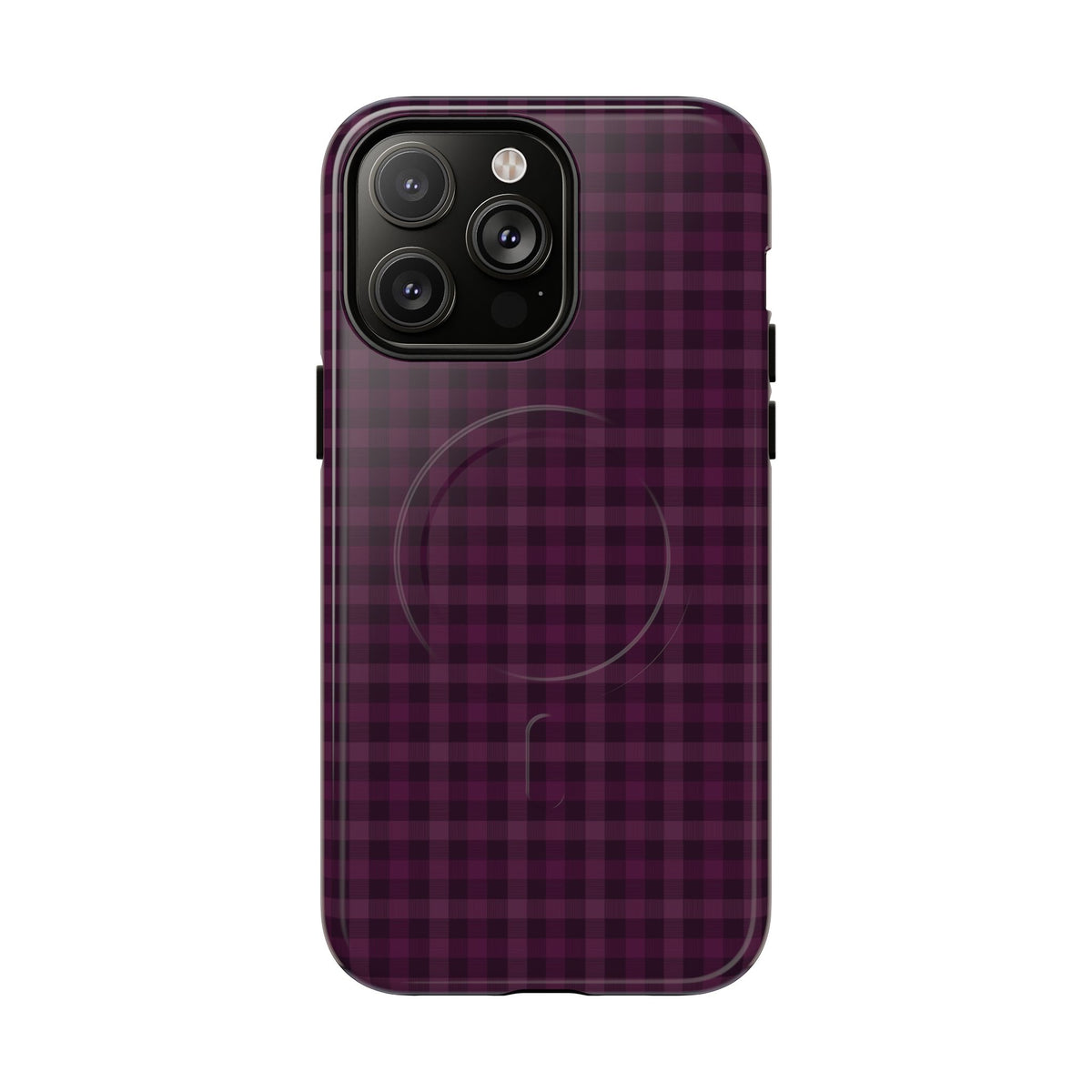 Plum Crush | Purple Plaid MagSafe Case