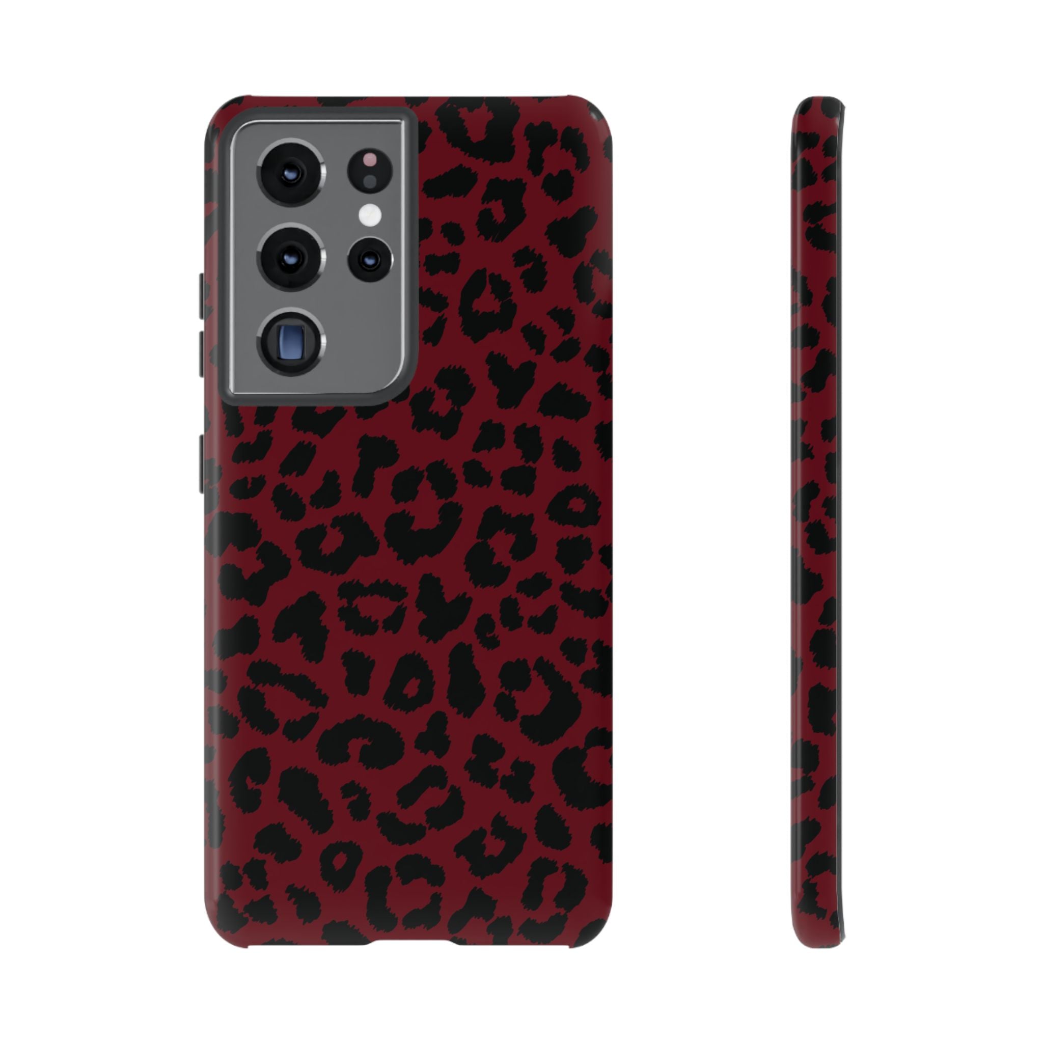 Gone Wild Red Leopard Print Galaxy Case