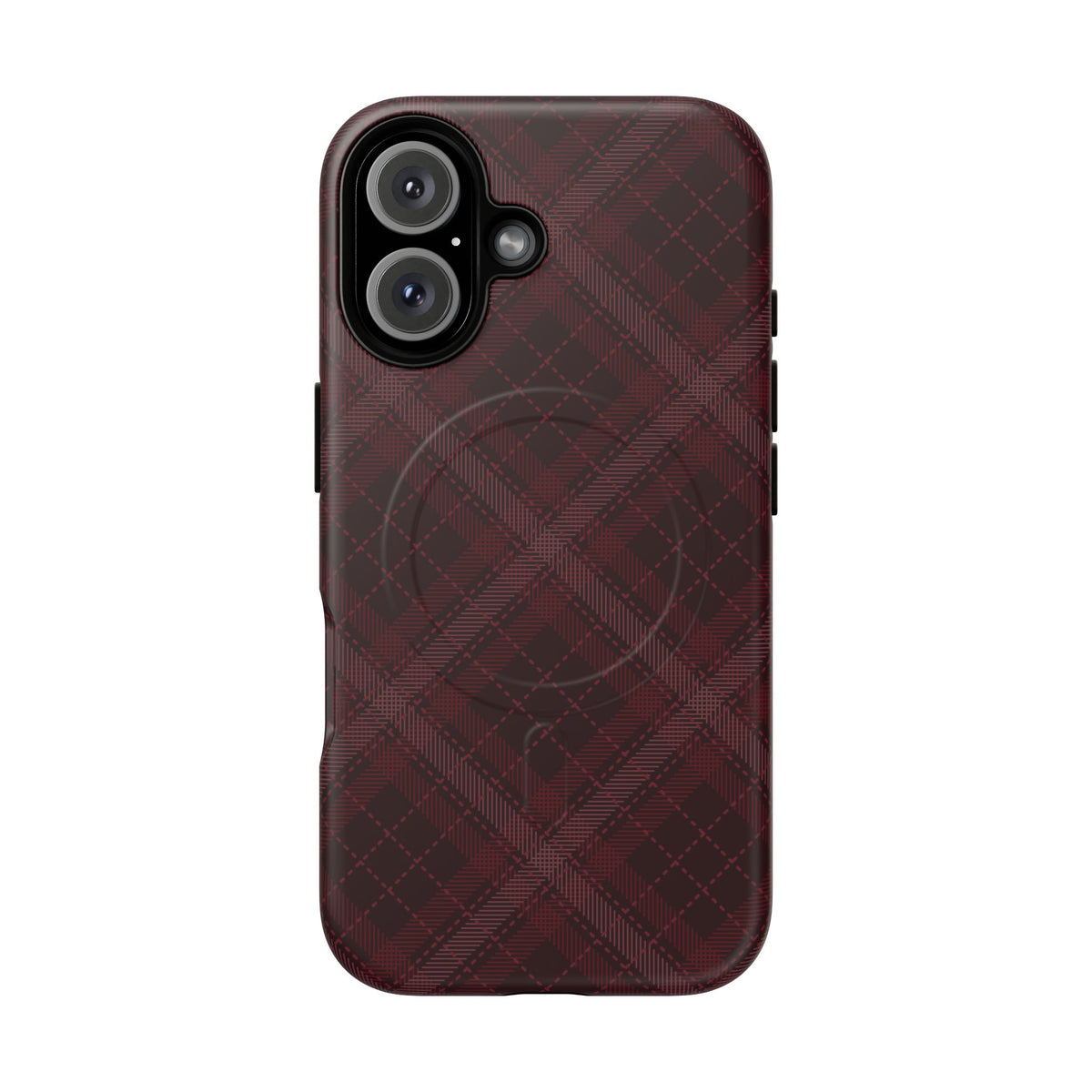Trendsetter | Burgundy Plaid MagSafe Case