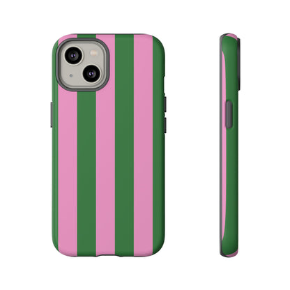 Retro Stripe | Pink & Green Y2K Case