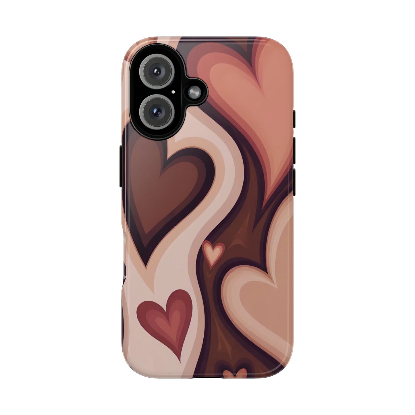 Groove Is in the Heart | Retro Hearts iPhone Case