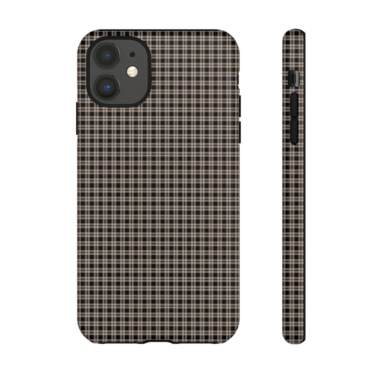 Boyfriend Flannel | Neutral Plaid iPhone Case