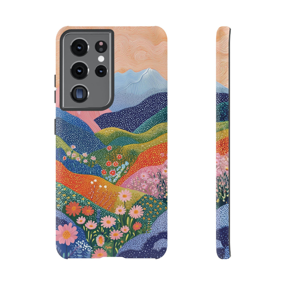 Scenic Route | Colorful Mountain Floral Galaxy Case