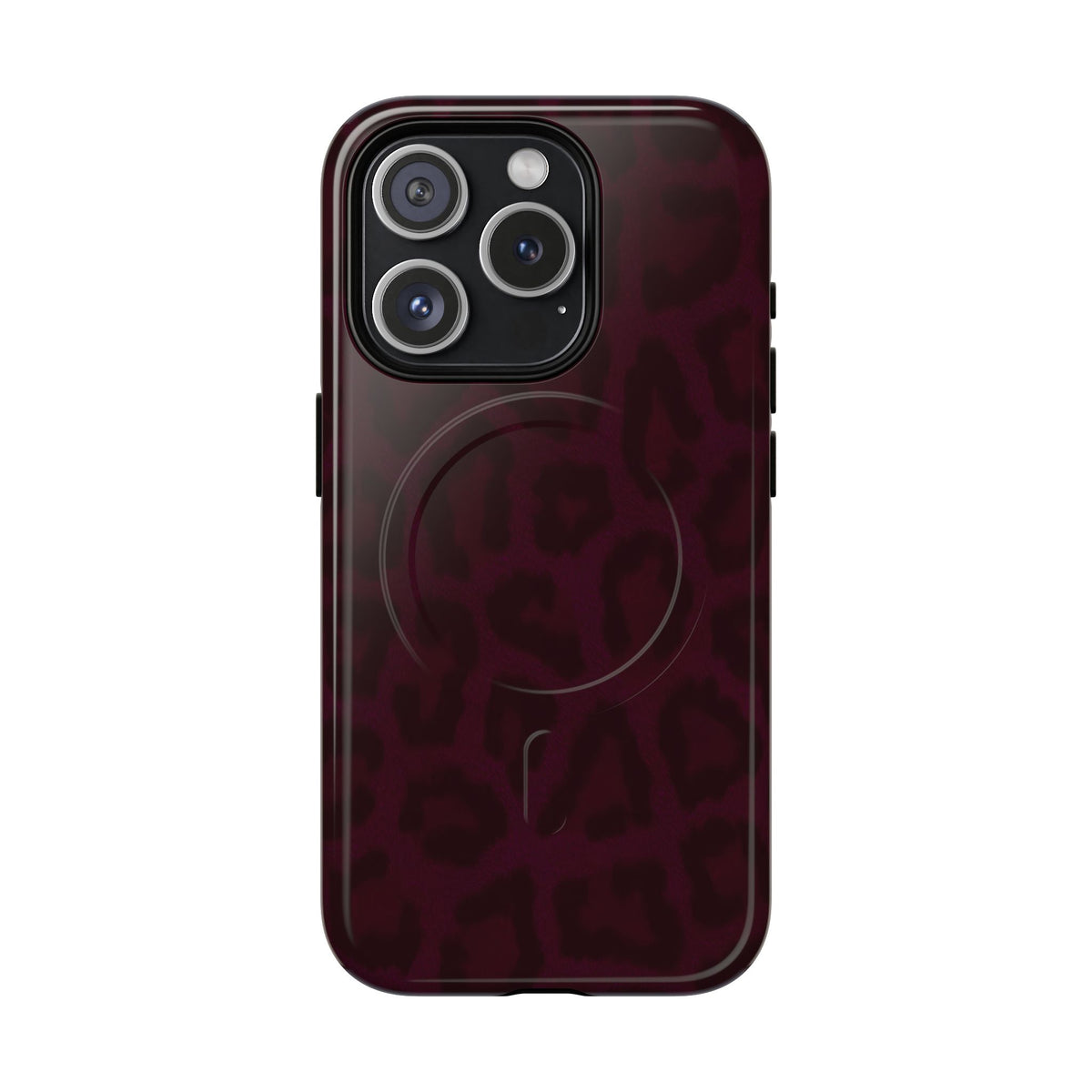 Black Cherry | Burgundy Leopard MagSafe Case