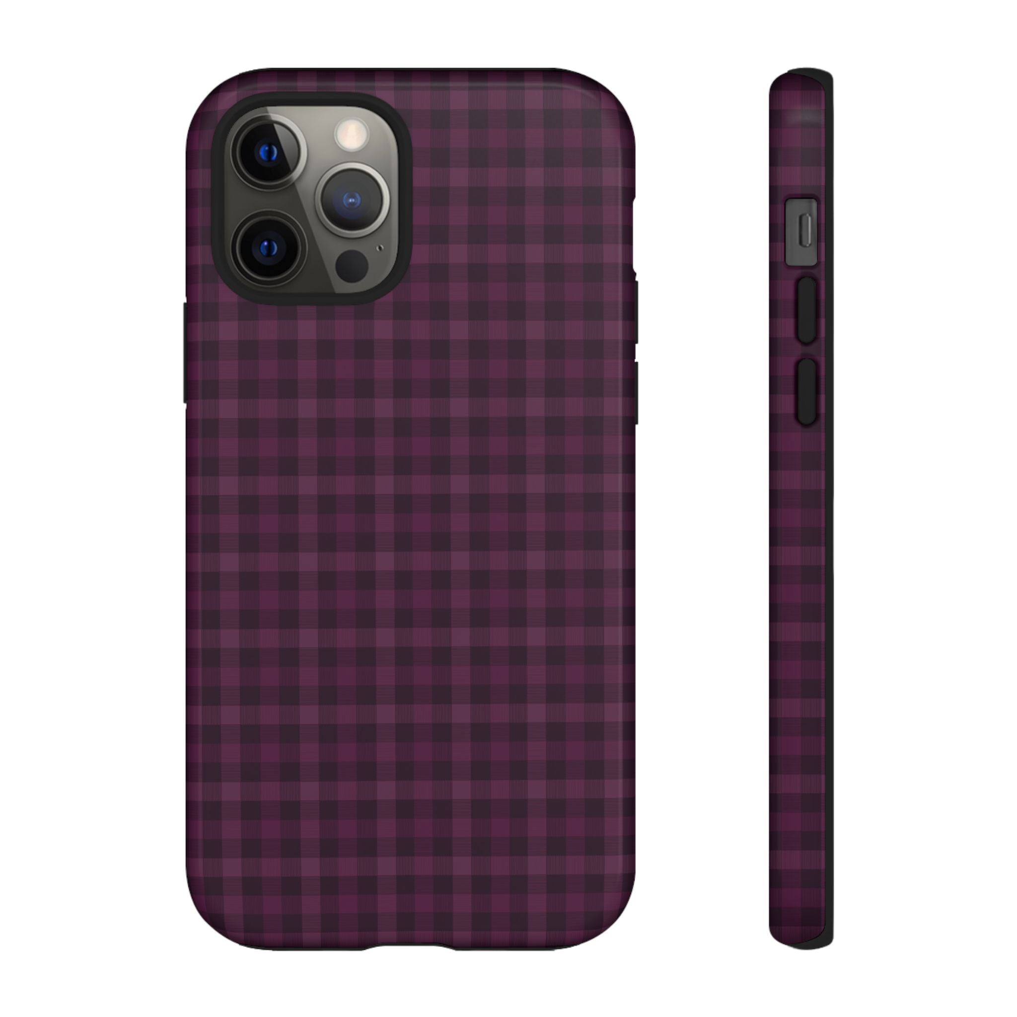 Plum Crush | Purple Plaid iPhone Case