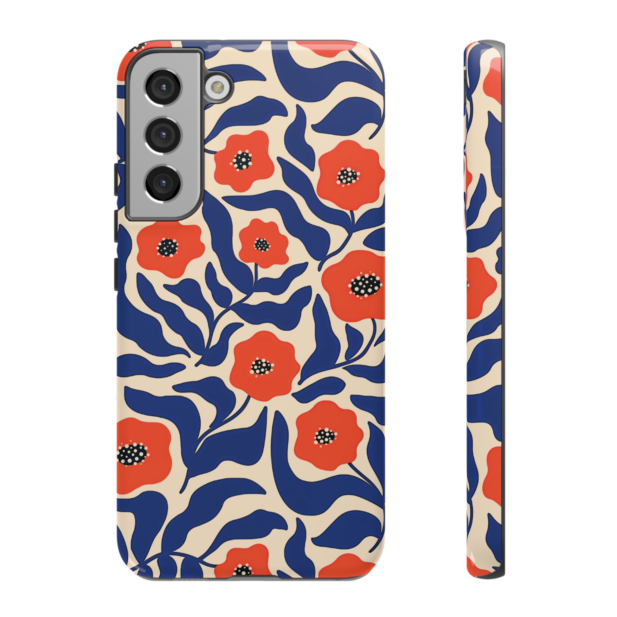 Indigo Poppy Phone Case