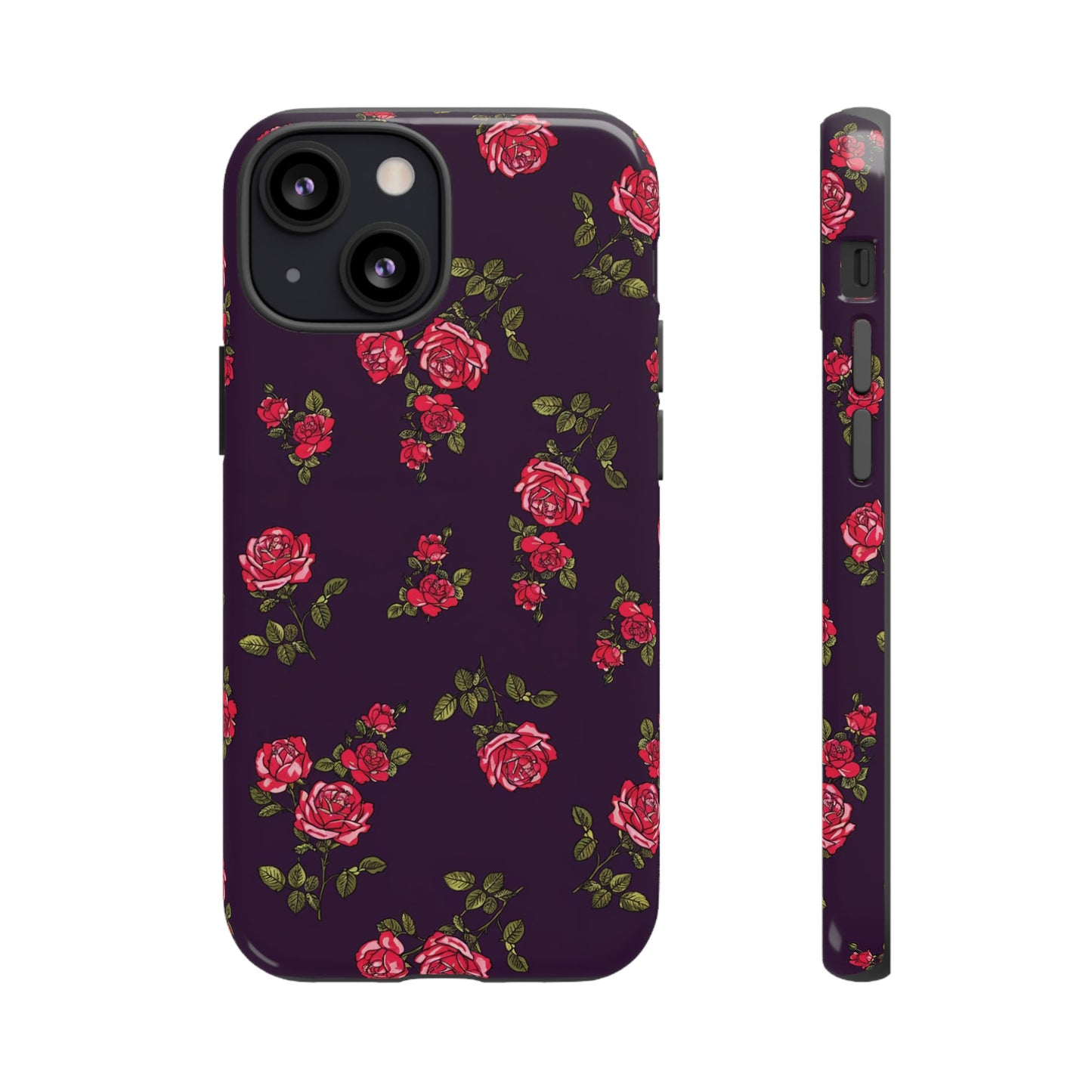 Enchanteur | Coque iPhone à motif floral indigo