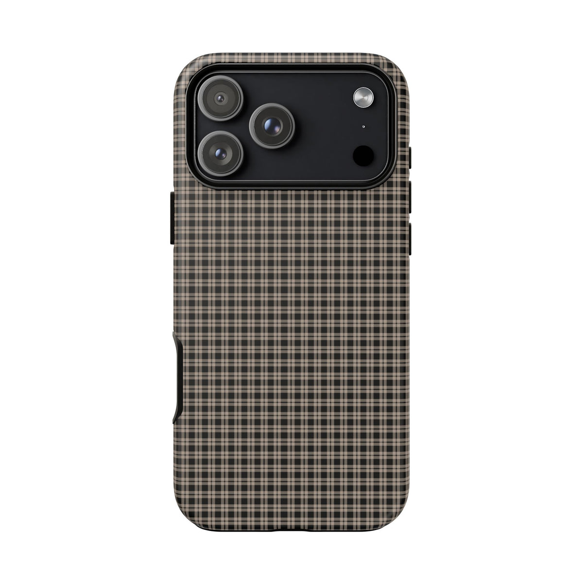 Boyfriend Flannel | Neutral Plaid iPhone Case