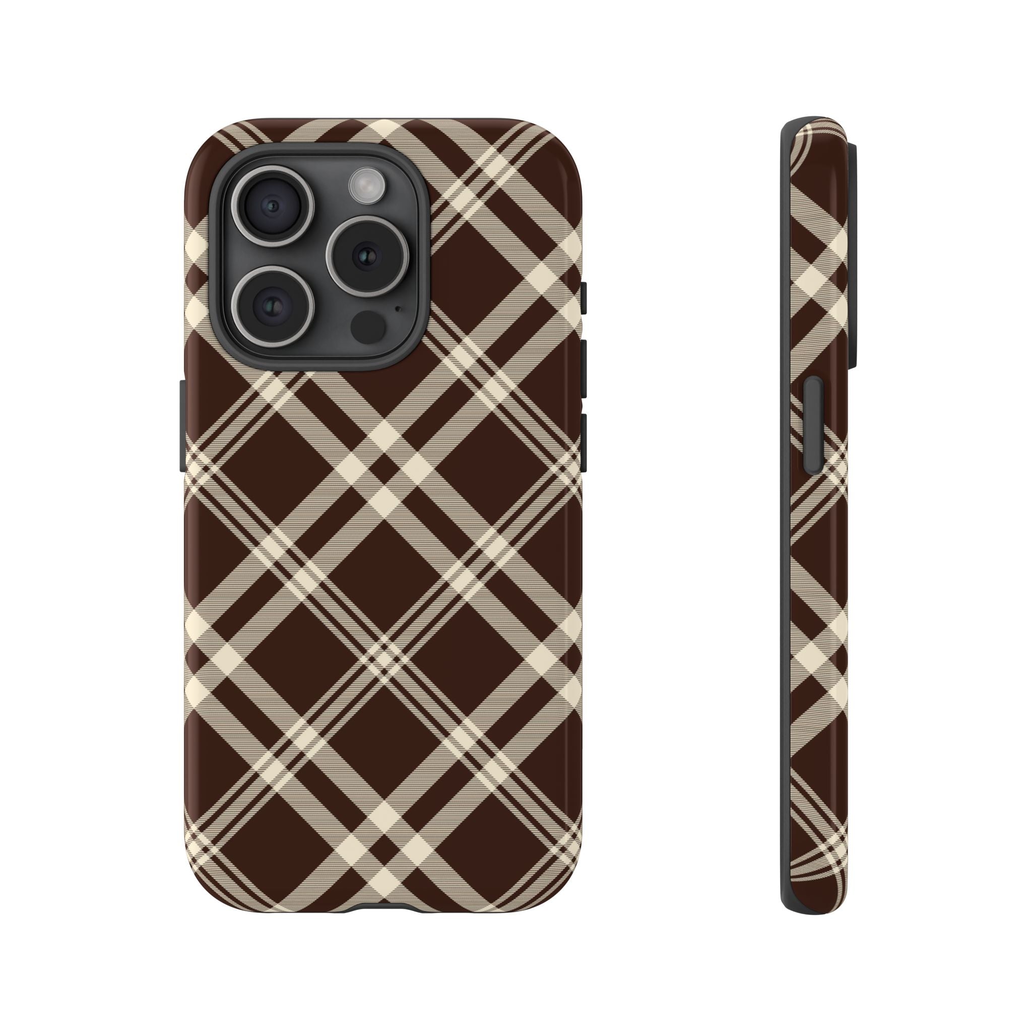 Mocha Plaid | iPhone Case