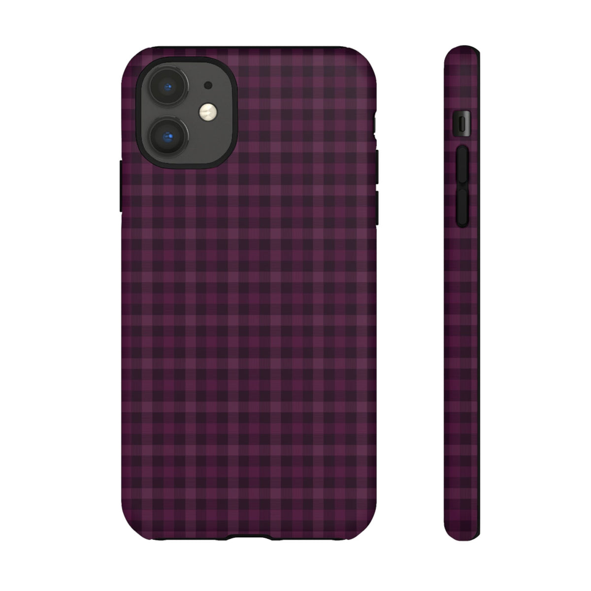 Plum Crush | Purple Plaid iPhone Case