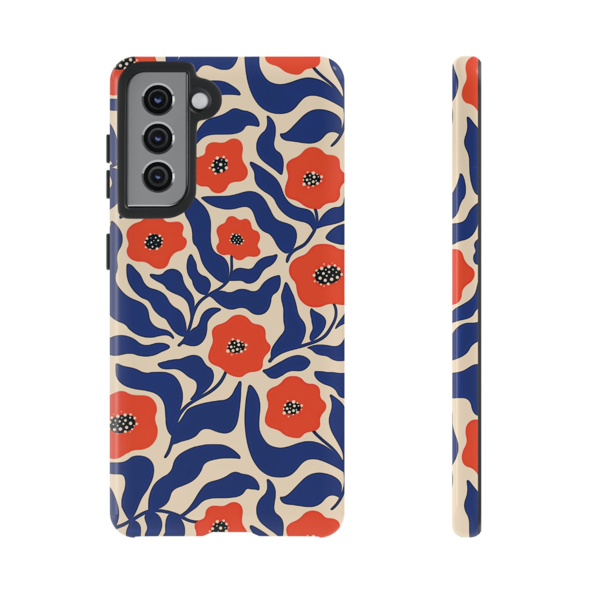 Indigo Poppy Phone Case