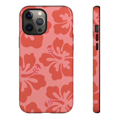 Island Life | Orange Hibiscus Floral Case