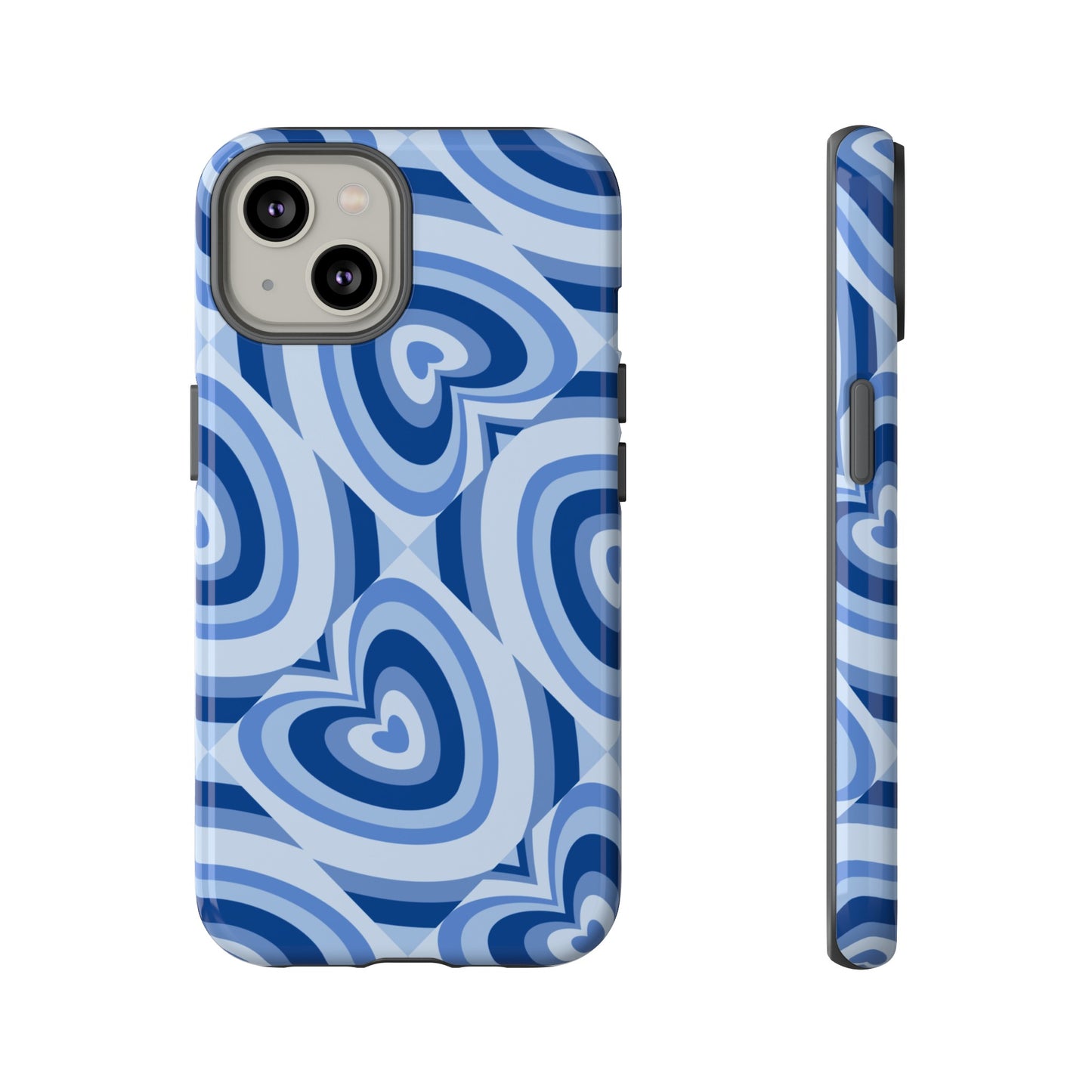 Hearts Squared | Blue Heart Pattern Case