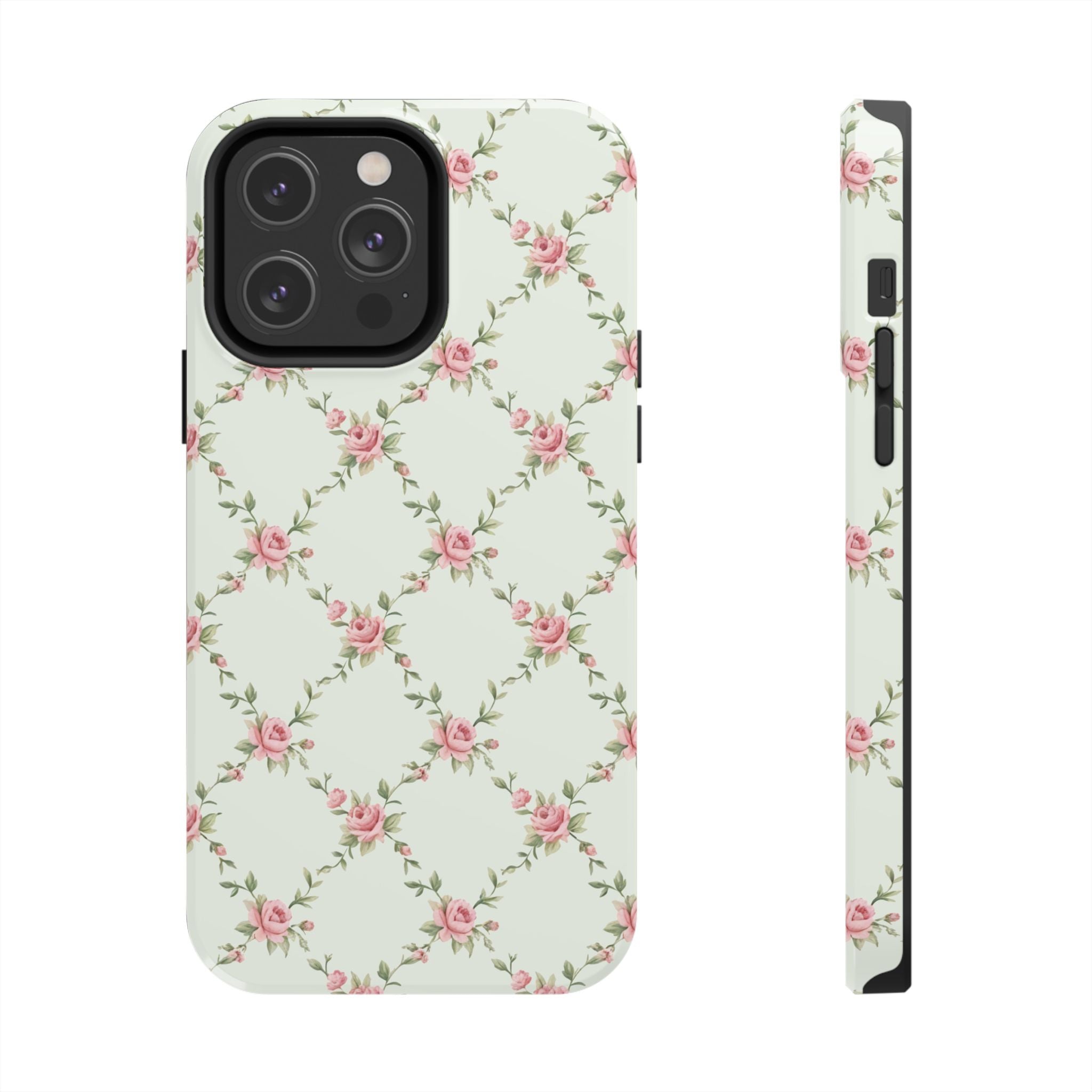 Rose Lattice Coquette iPhone Case