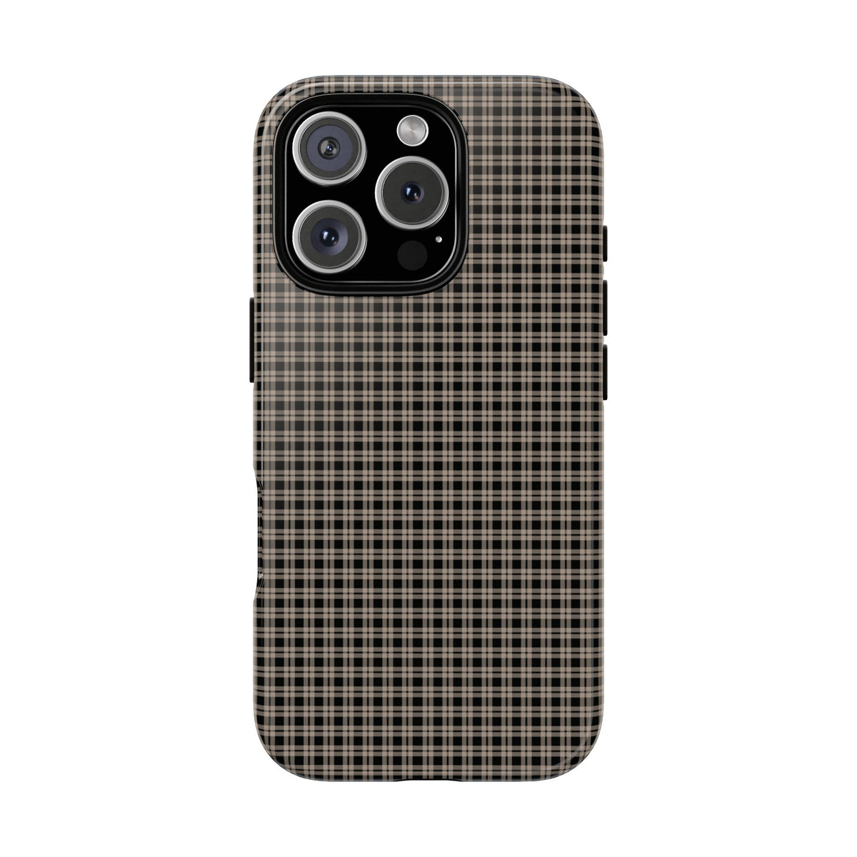 Boyfriend Flannel | Neutral Plaid iPhone Case