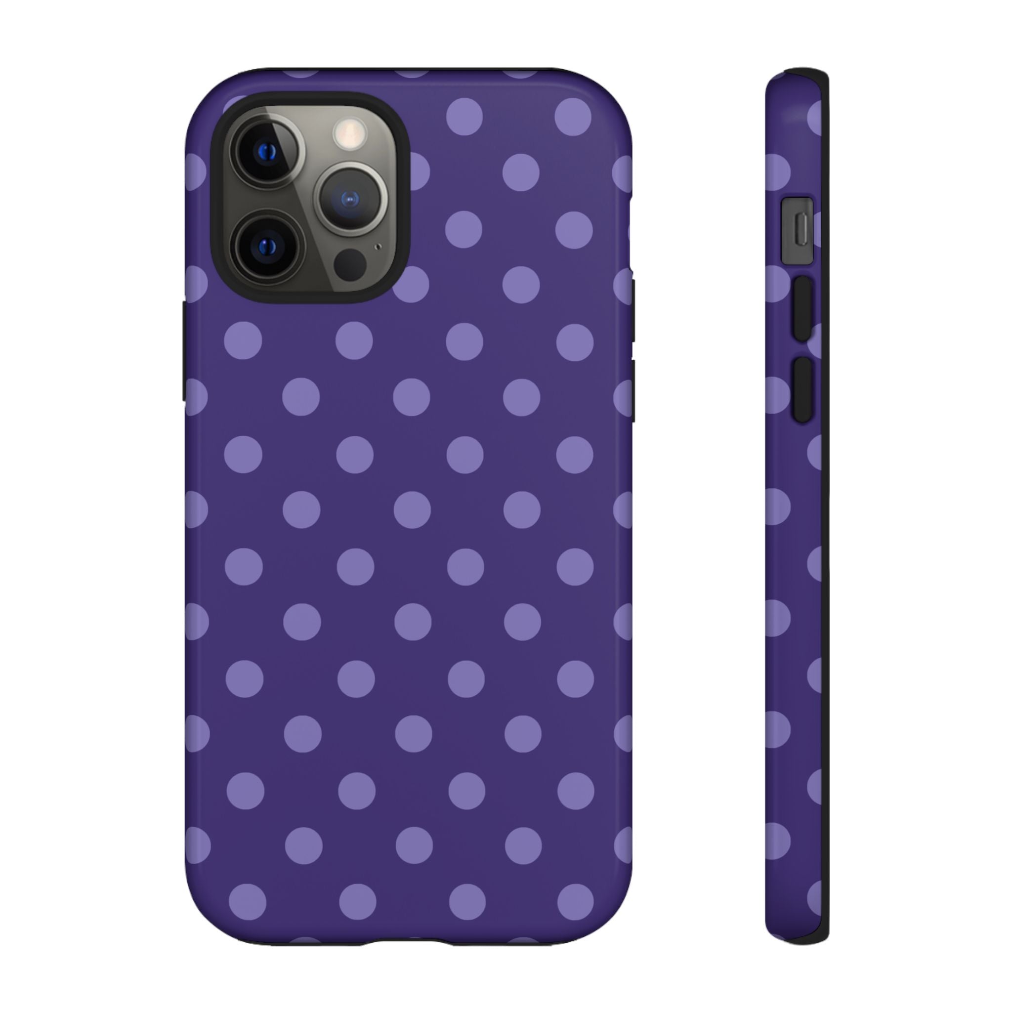 Plum Pop | Polka Dot iPhone Case