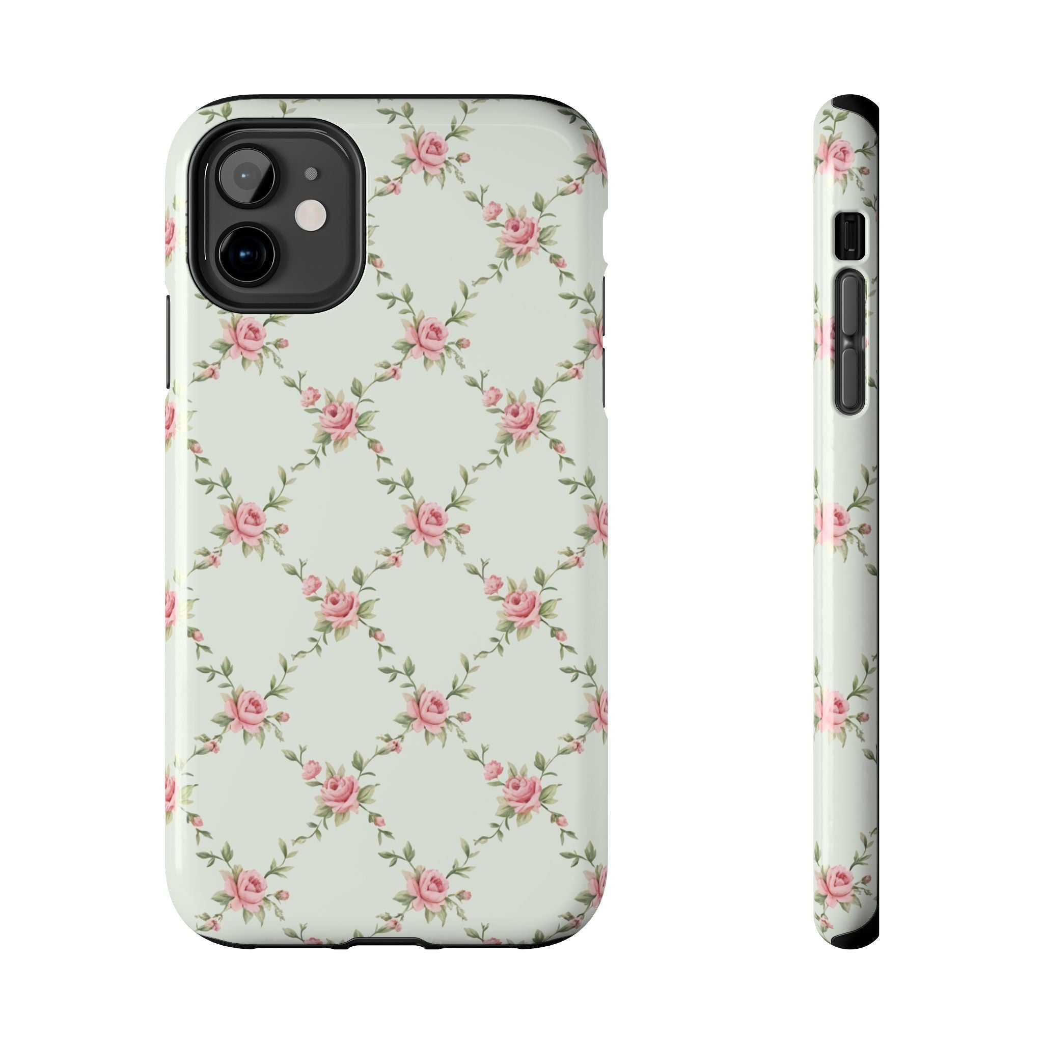 Rose Lattice Coquette iPhone Case