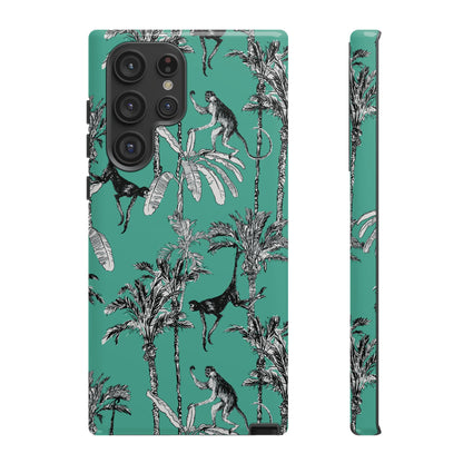 Monkey Business | Retro Tropical Palms Case