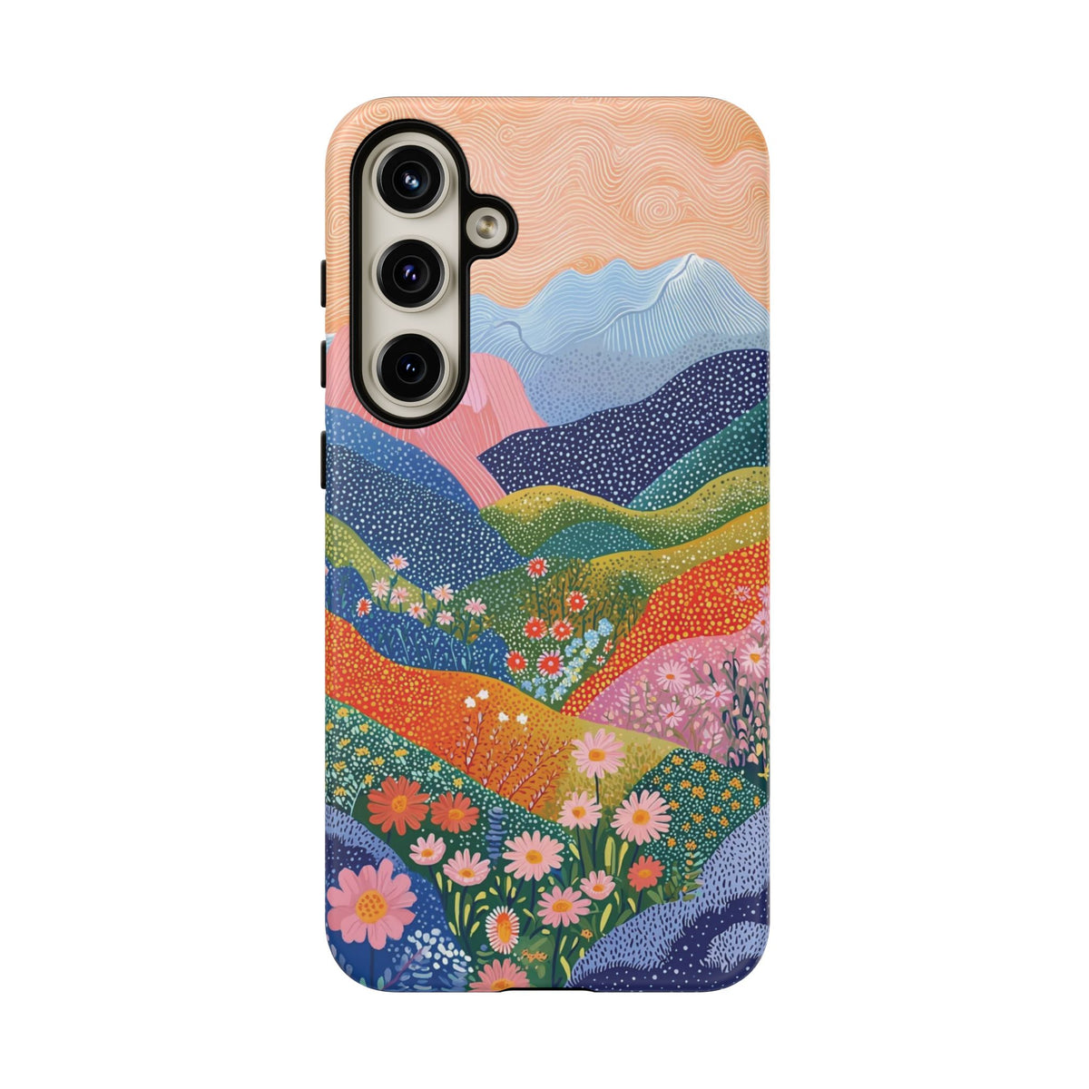 Scenic Route | Colorful Mountain Floral Galaxy Case