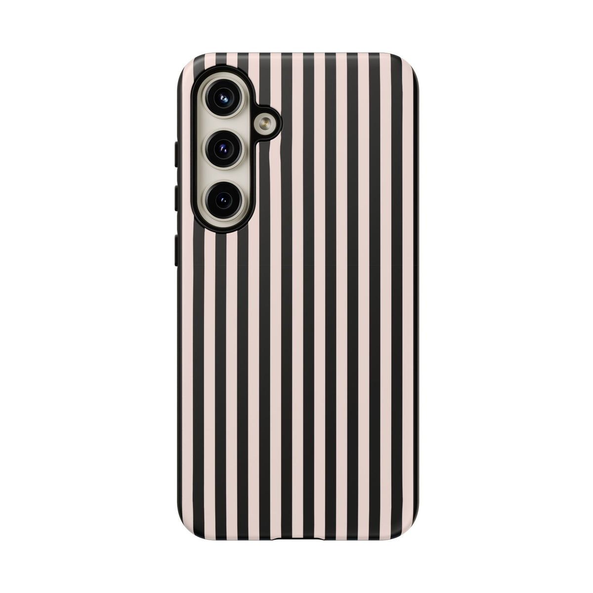 Stripe Tease | Pink & Black Striped Galaxy Case